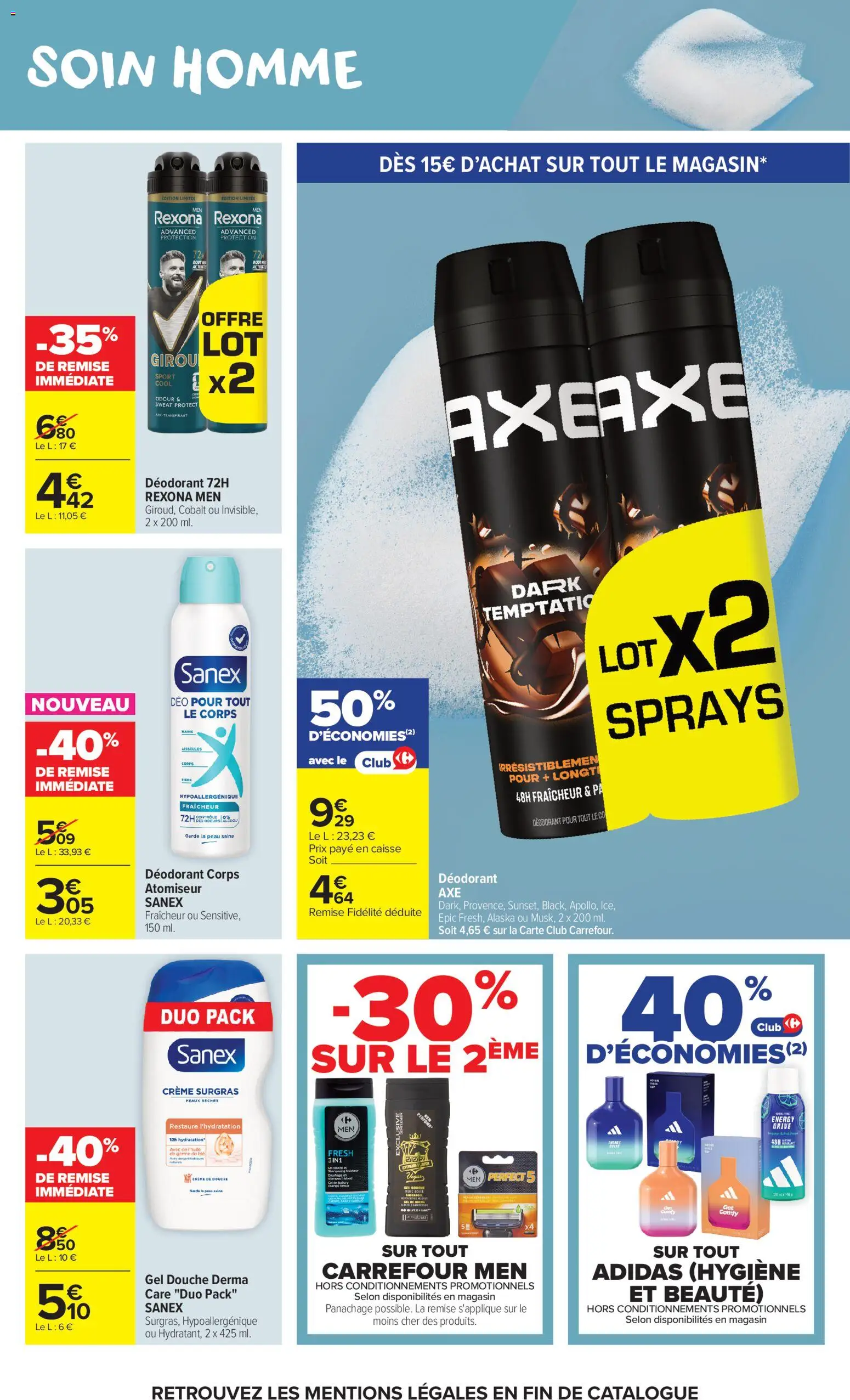 {H1} | Page: 14 | Produits: Body, Gel douche, Douche, Crème