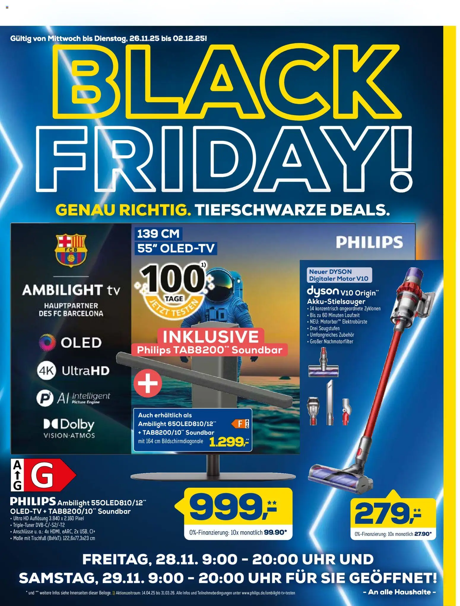 Euronics - Black Friday – gültig ab 26.11.2025 | Seite: 1 | Produkte: Dyson, Soundbar, Uhr, TV