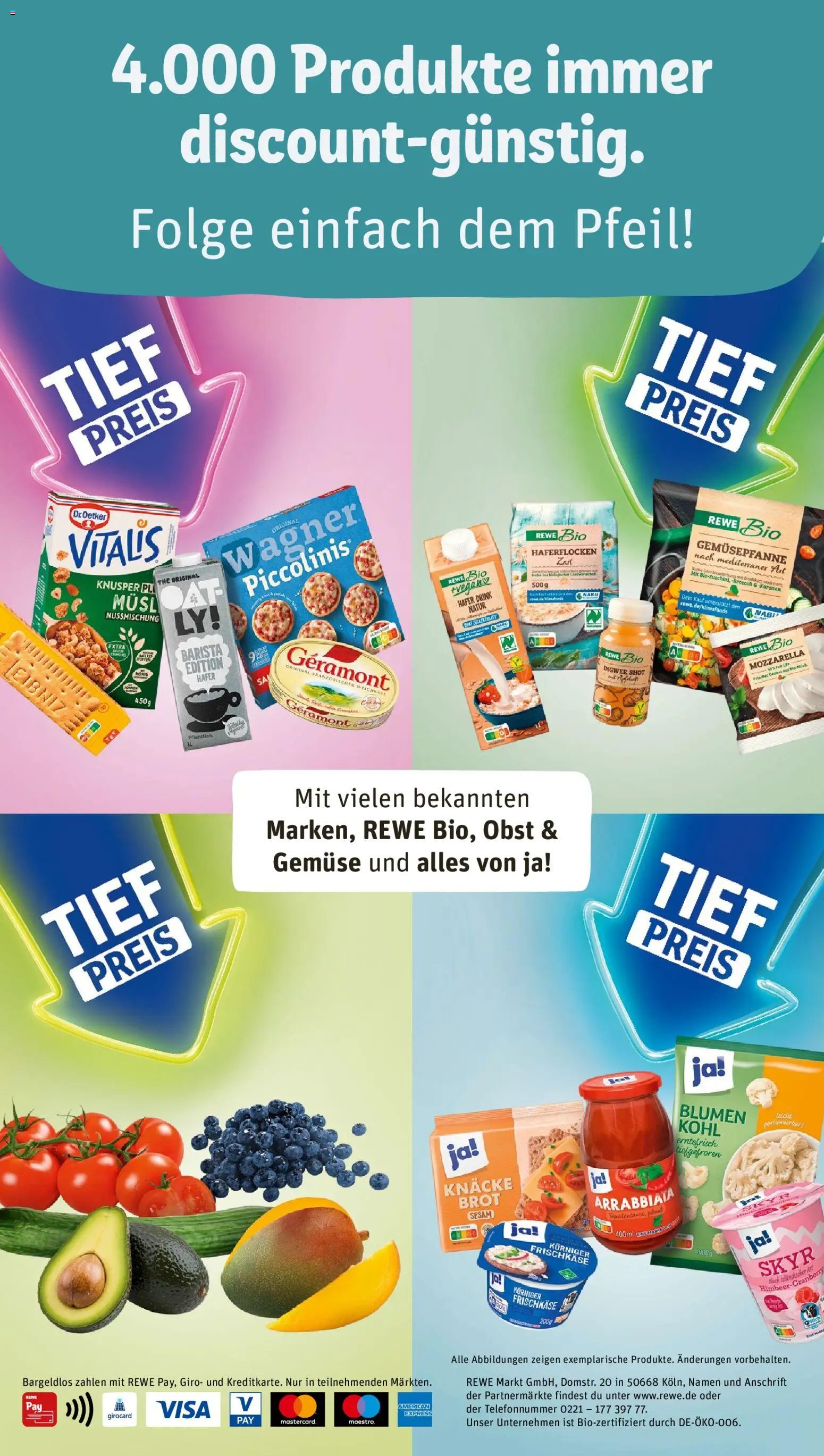 Rewe Prospekt 	 – gültig ab 02.02.2026 | Seite: 32 | Produkte: Mozzarella, Äpfel, Piccolinis, Brot