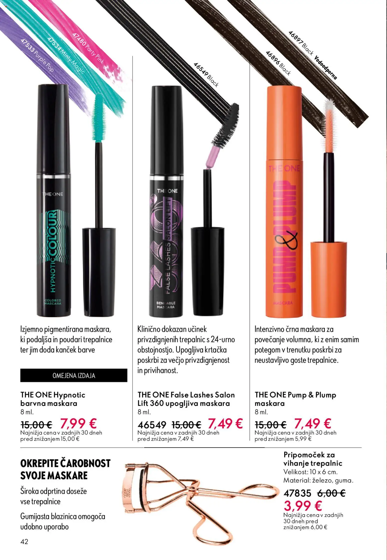 Novi Oriflame katalog ponudbe – veljaven od 22.04.2026 | Stran: 42 | Izdelki: Maskara
