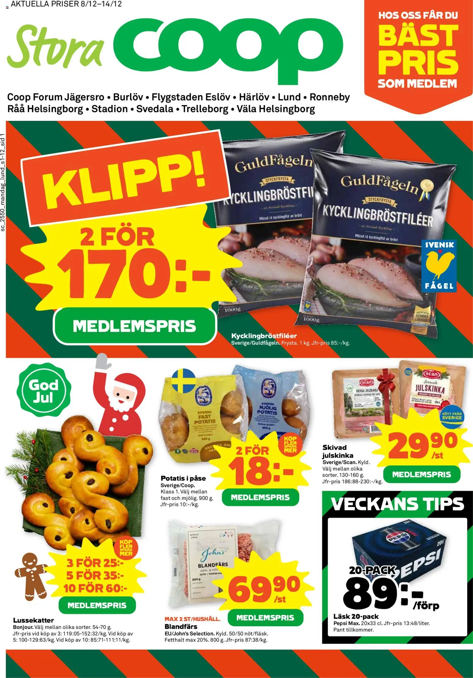 Stora Coop reklamblad aktuell från 08.12.2025 | Sida: 1