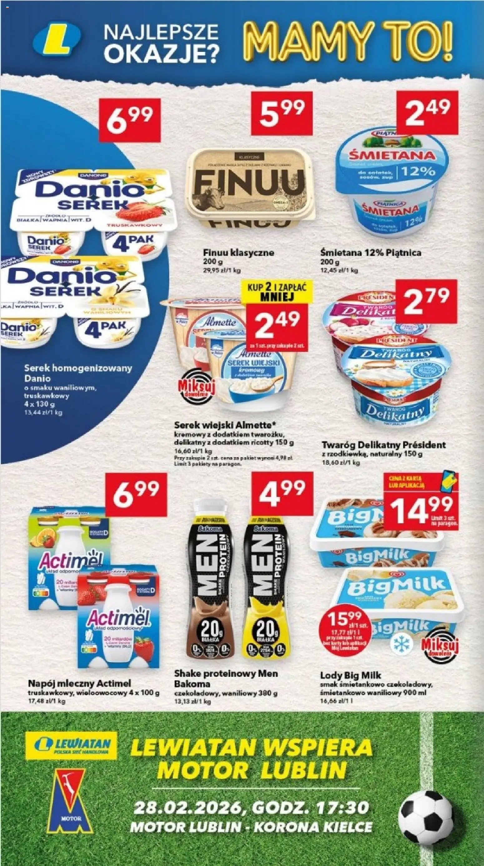 Lewiatan gazetka - Lublin od 26.02.2026 | Strona: 4 | Produkty: Karta, Serek, Śmietana, Twaróg