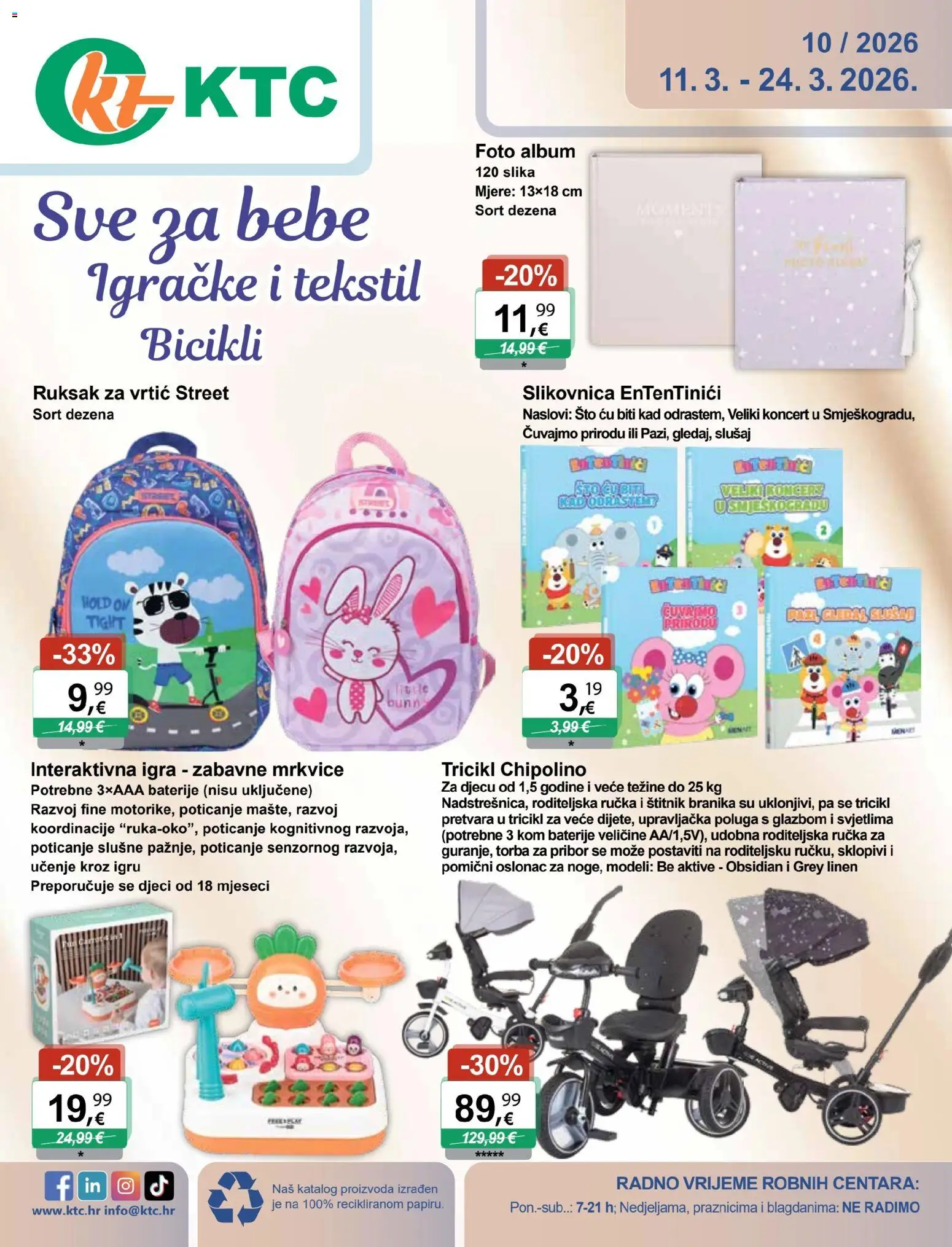KTC katalog | vrijedi od 11.03.2026 | Stranica: 1 | Proizvodi: Baterije, Ruksak, Igra, Torba
