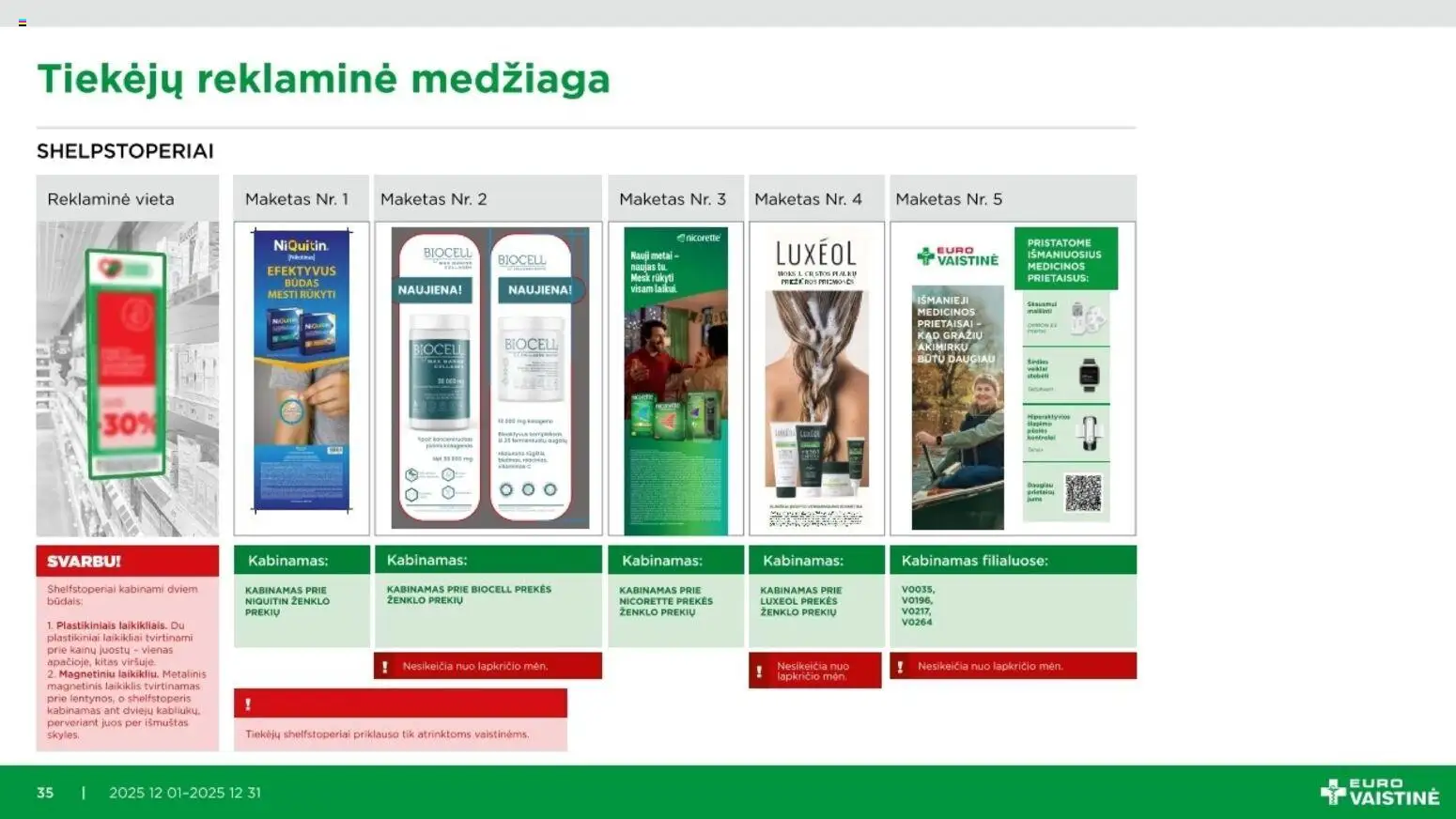 EUROVAISTINĖ akcijos nuo 01.12.2025 | Puslapis: 35