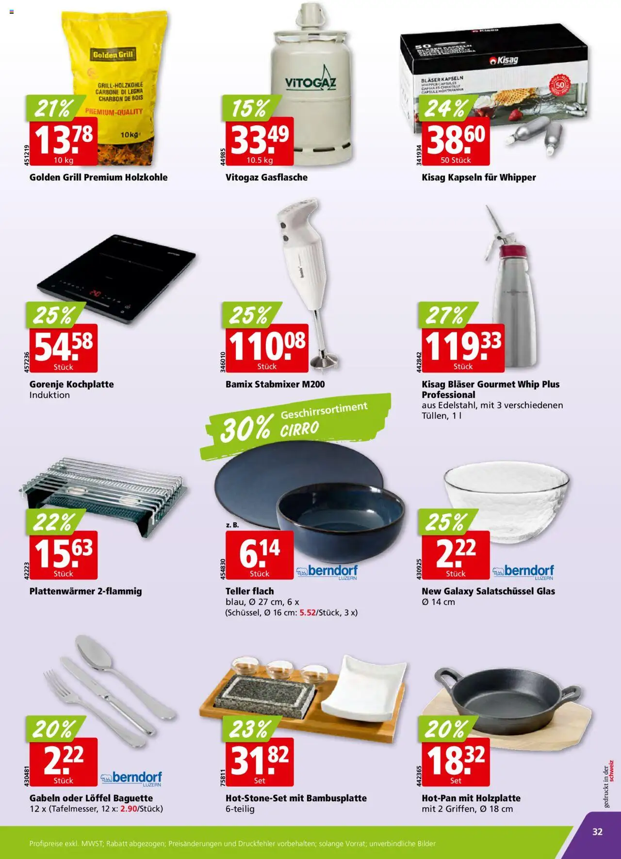 Aligro Aktionen - Chavannes, Matran, Genf, Sitten ab 02.06.2025 | Seite: 32 | Produkte: Gorenje, Kochplatte, Bilder, Grill