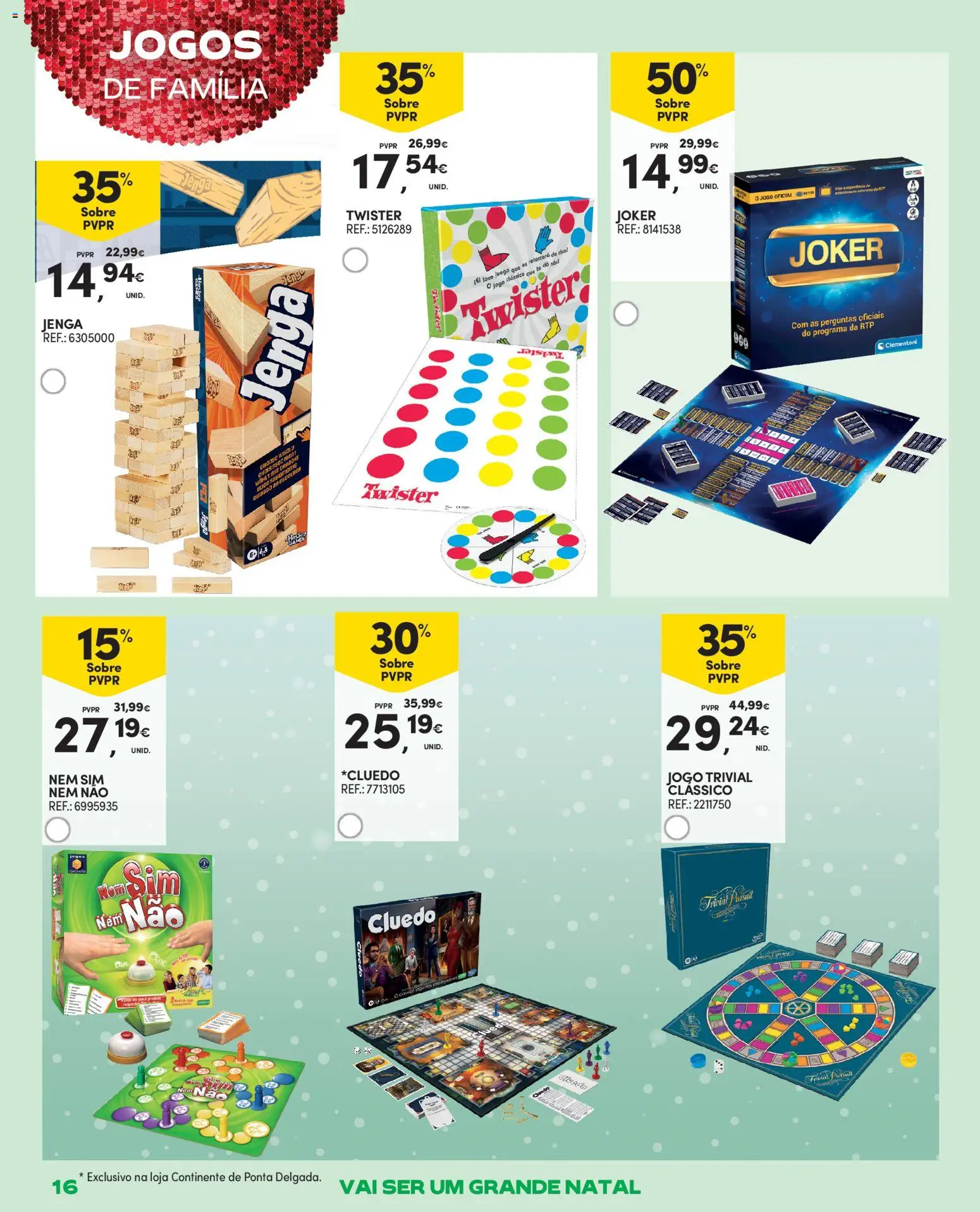 Continente - Açores: Brinquedos │ válido de 11.12.2025 | Página: 16 | Produtos: Jogos, Pó