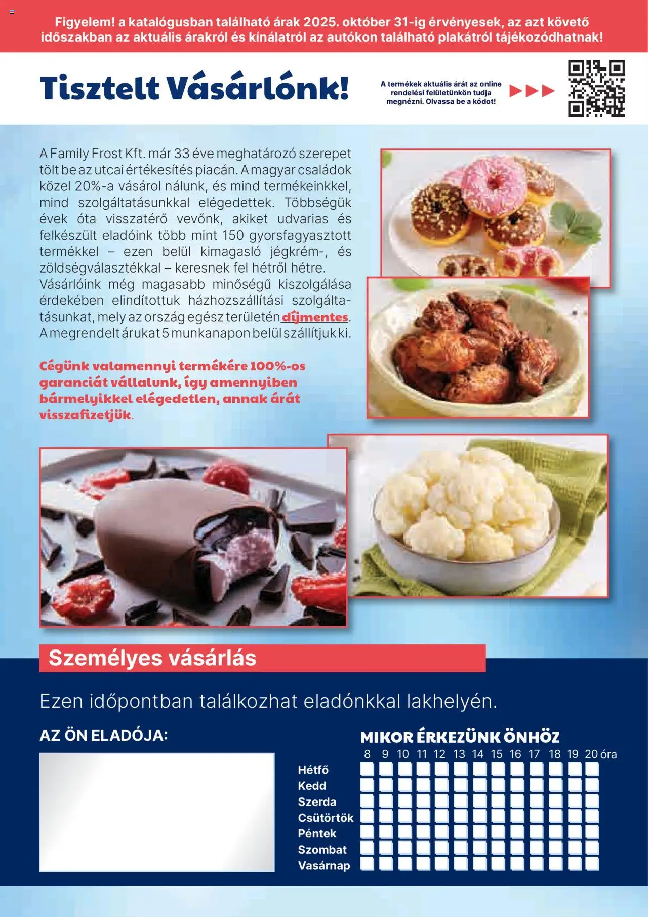 Family Frost akciós ujság - amely érvényes a következő dátumtól: 01.10.2025 | Oldal: 32 | Termékek: Óra