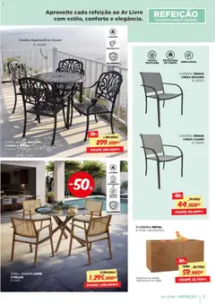 Pré-visualização Espaço Casa - Folheto Ar Livre Angola válido de 15.11.2025 | Página: 3 | Produtos: Cadeiras, Ferro, Cadeira