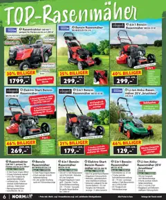 Norma - Bestellmagazin gültig ab 01.09.2025 | Seite: 6 | Produkte: Rasenmäher