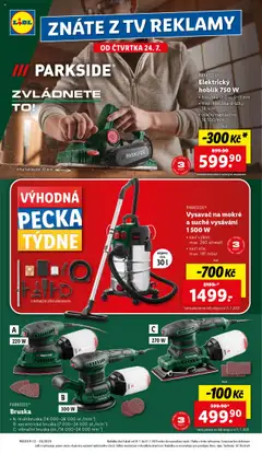 Lidl leták od 24.07.2025 | Strana: 26 | Produkty: Elektrický hoblík, Tv, Bruska, Vysavač