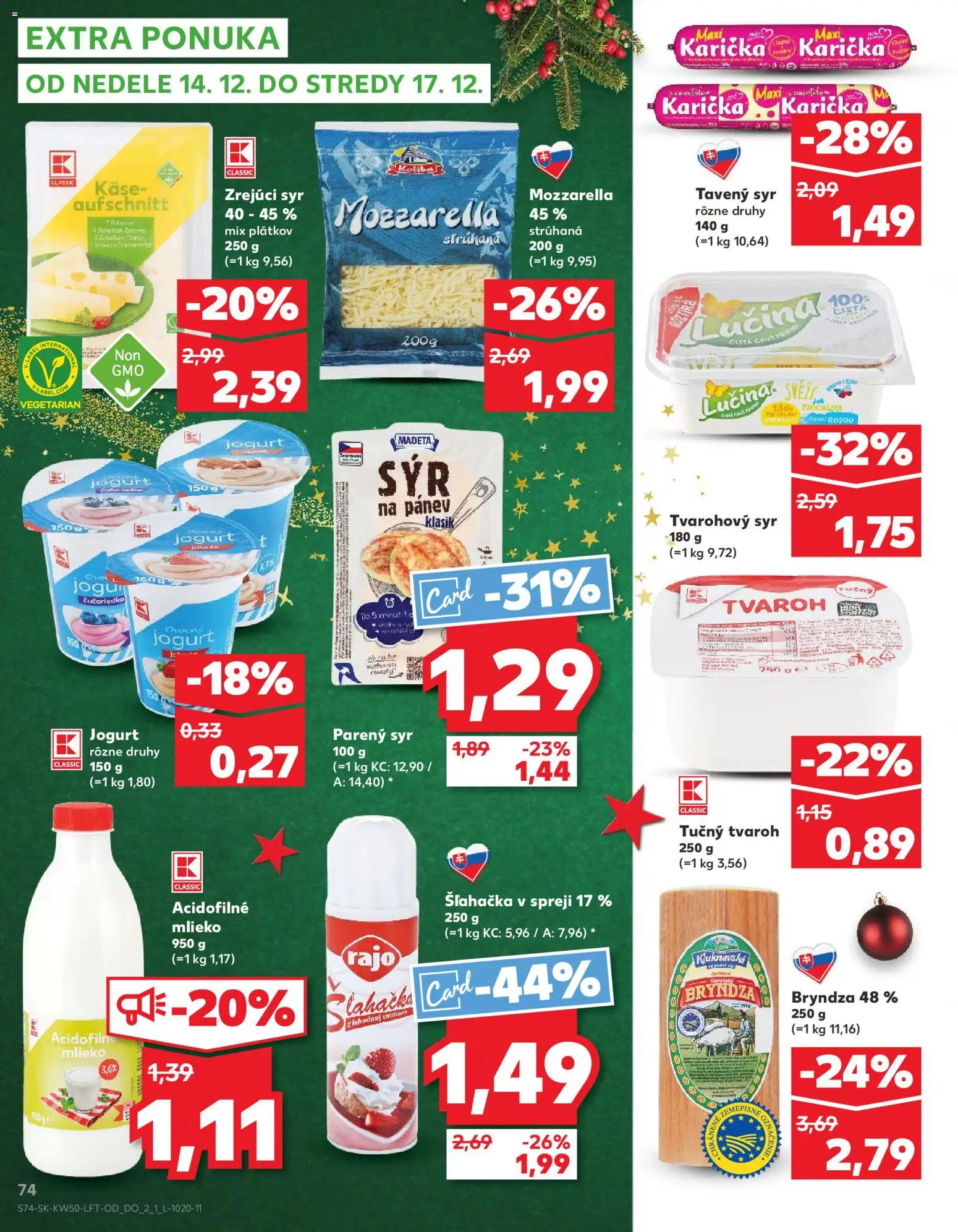 Nové Kaufland akcie – leták je platný od 11.12.2025 | Strana: 74