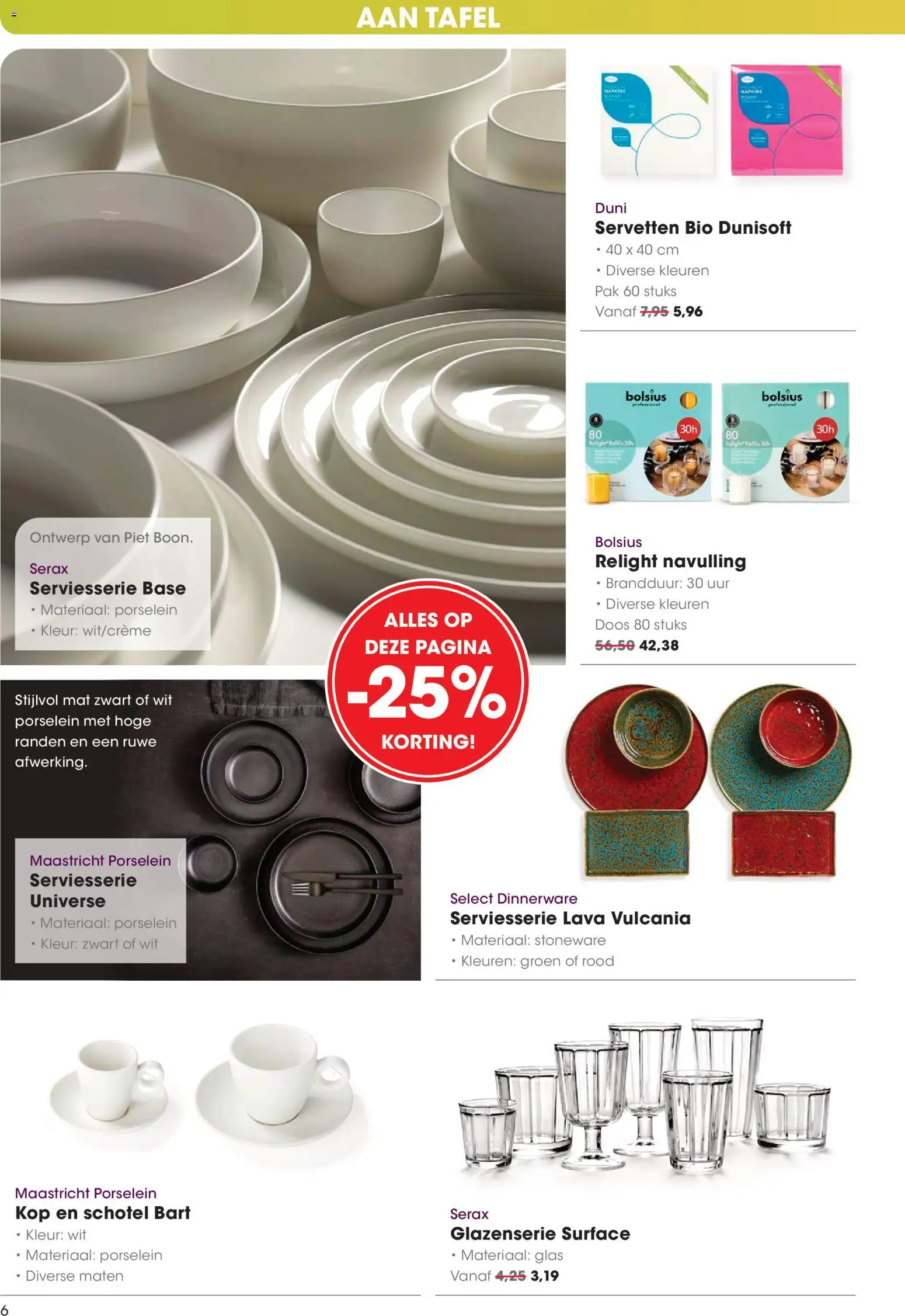 {H1} | Pagina: 6 | Producten: Tafel