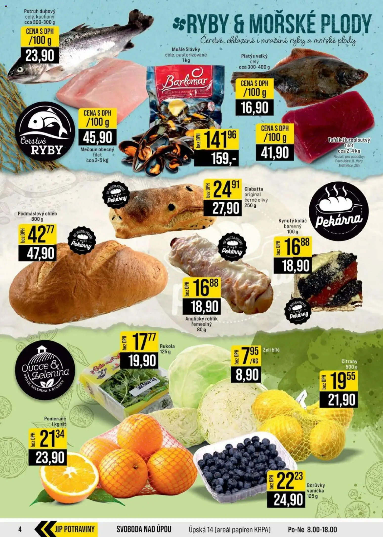 Jip leták - Cash & Carry od 21.01.2026 | Strana: 4 | Produkty: Tuňák, Ryby, Filet, Mražené ryby
