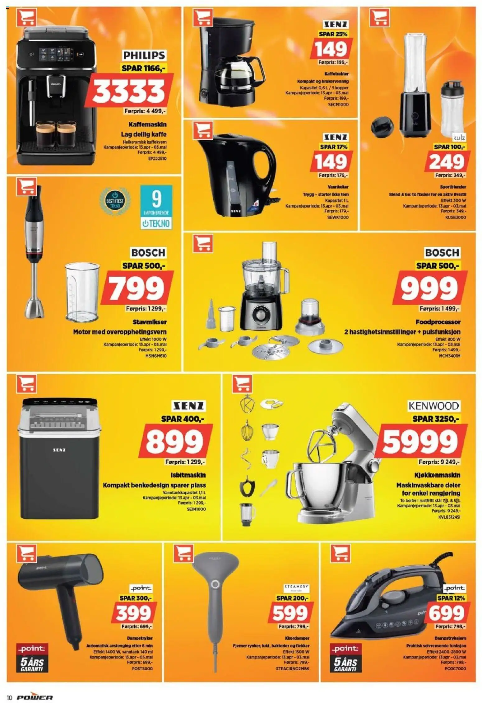 {H1} | Side: 10 | Produkter: Vannkoker, Stavmikser, Суміш дитяча, Kjøkkenmaskin