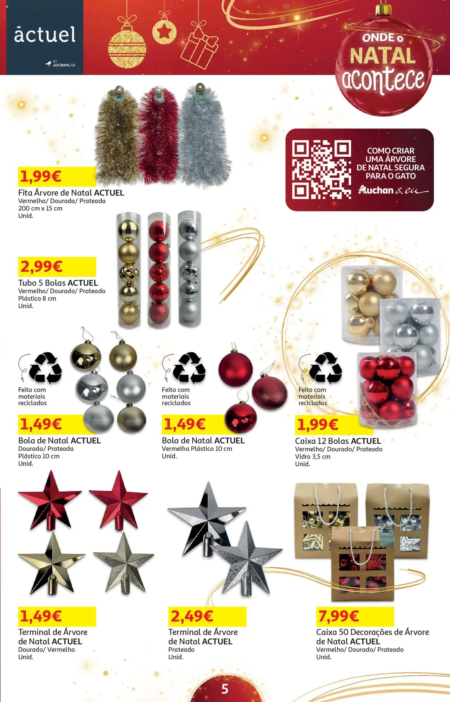 Auchan - Presentes │ válido de 01.11.2025 | Página: 5 | Produtos: Árvore de natal, Caixa