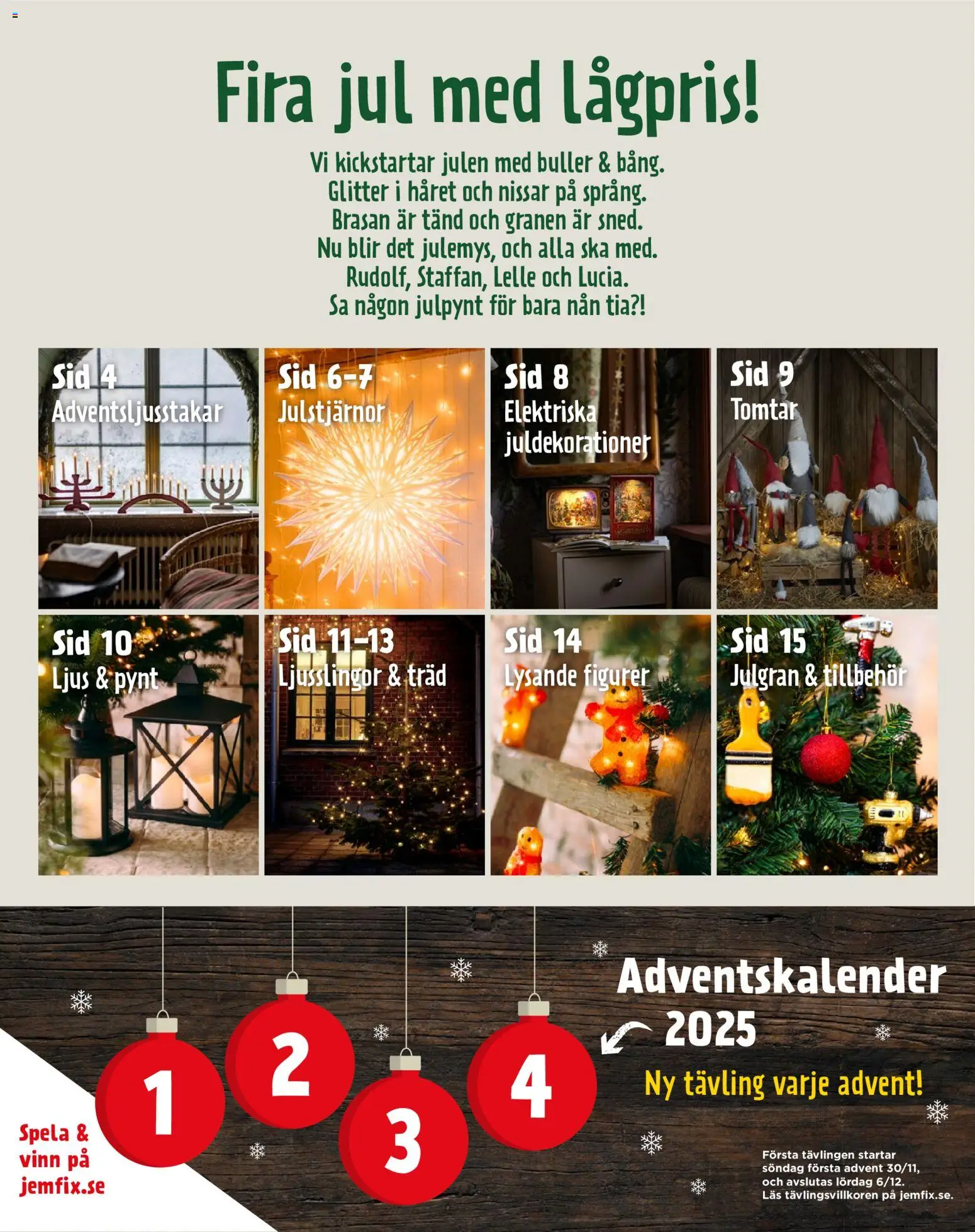 Jem & Fix reklamblad aktuell från 27.10.2025 | Sida: 2 | Produkter: Ljus