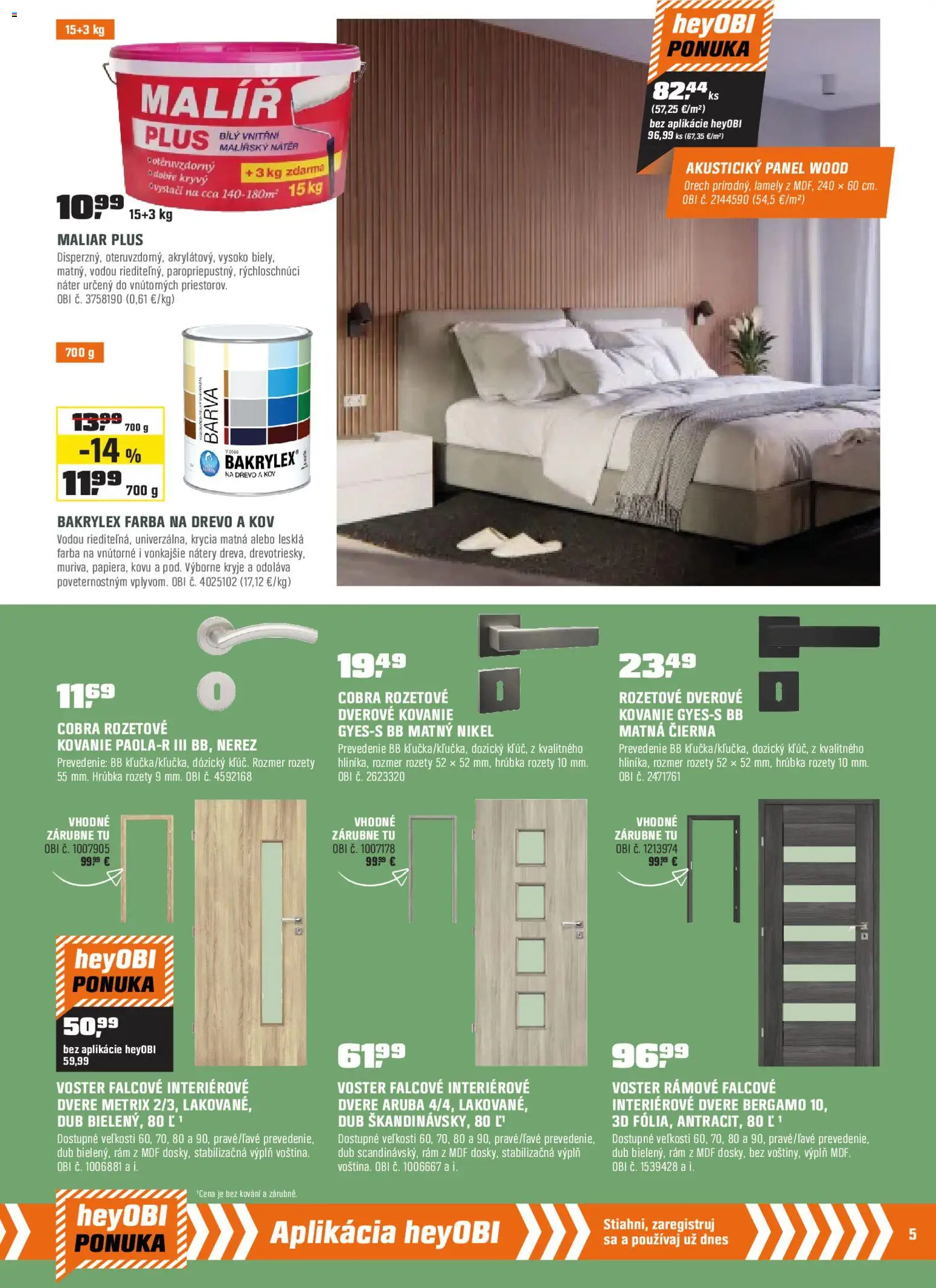 Nové OBI akcie – leták je platný od 02.01.2026 | Strana: 5 | Produkty: Led osvetlenie, Osvetlenie, Zrkadlo, Skrinka s umývadlom