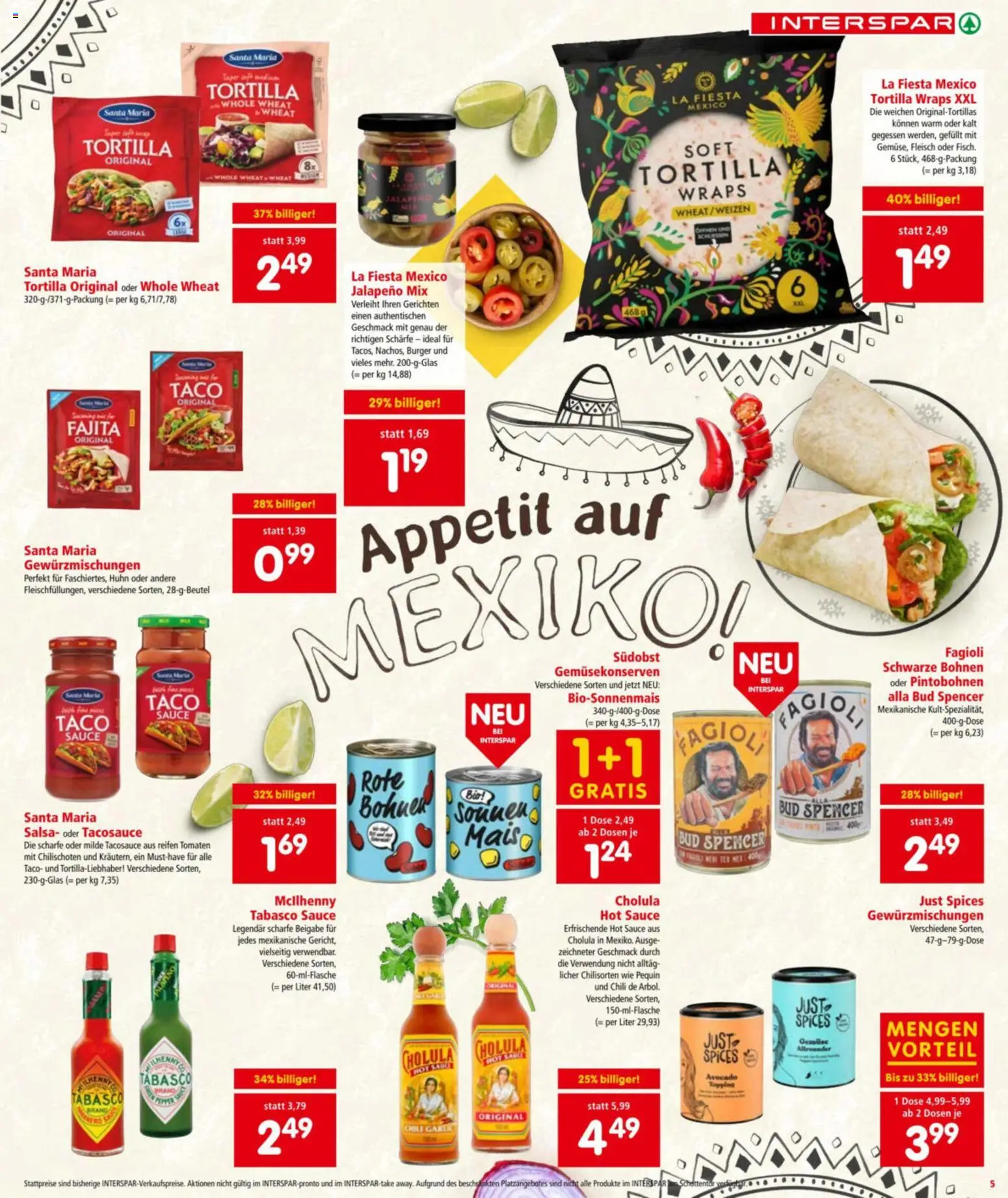 Interspar Flugblatt gültig ab 30.10.2025 | Seite: 5 | Produkte: Avocado, Gemüse, Chili, Tomaten