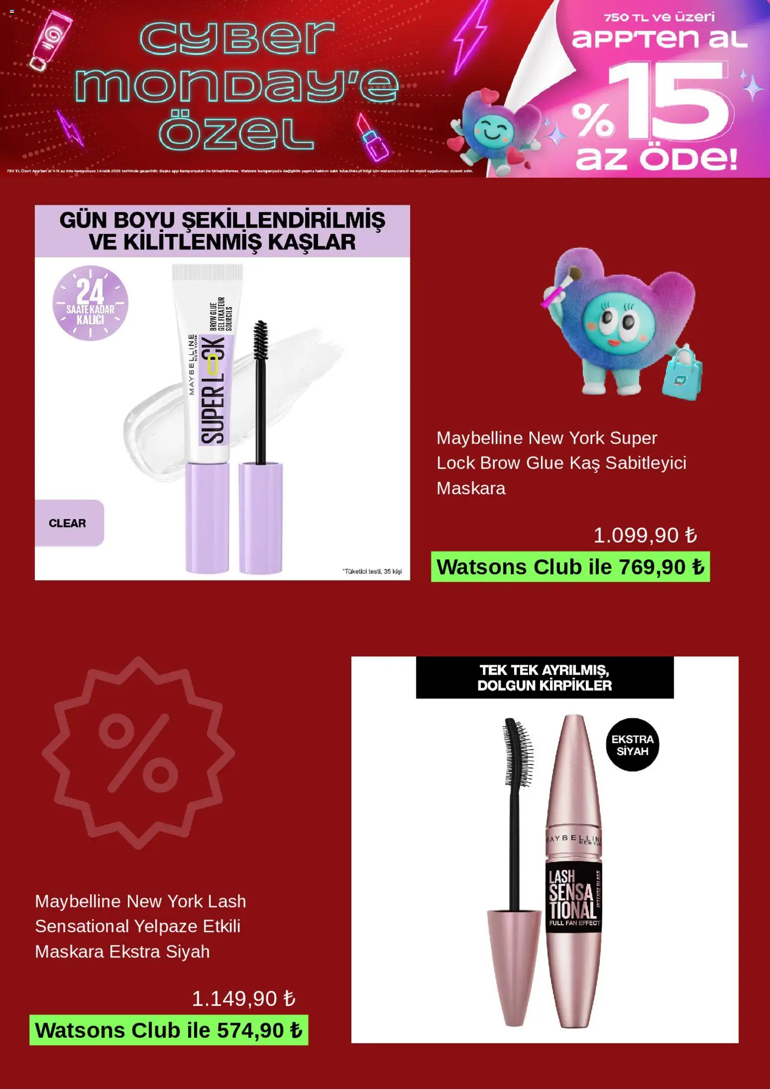 Watsons Cyber Monday - 01.12.2025 tarihinden itibaren geçerlidir | Sayfa: 3