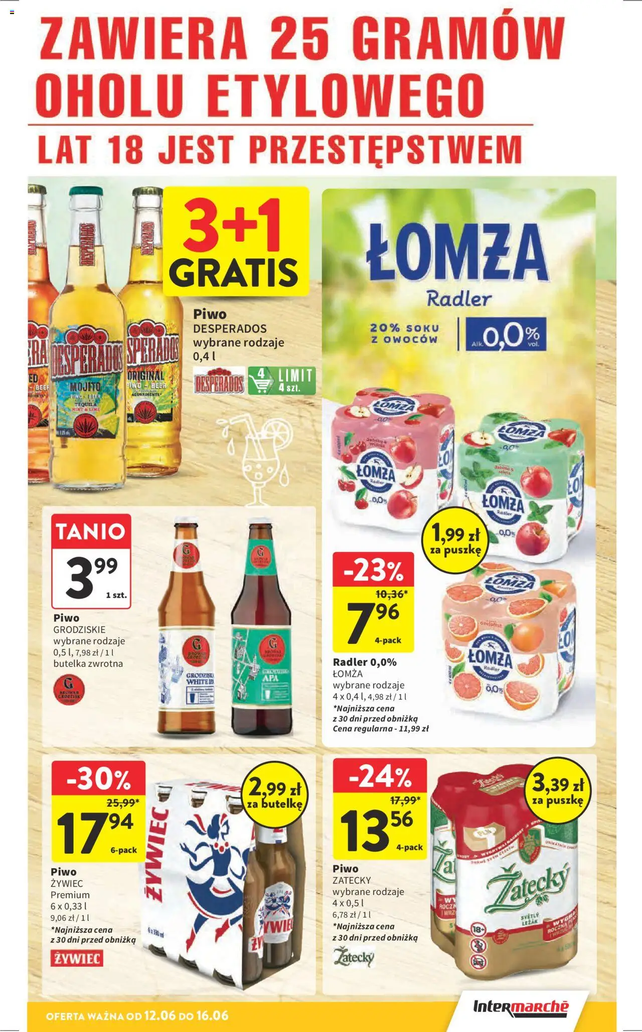 Intermarche Gazetka od 12.06.2025 | Strona: 39 | Produkty: Leżak, Piwo Desperados, Tequila, Piwo