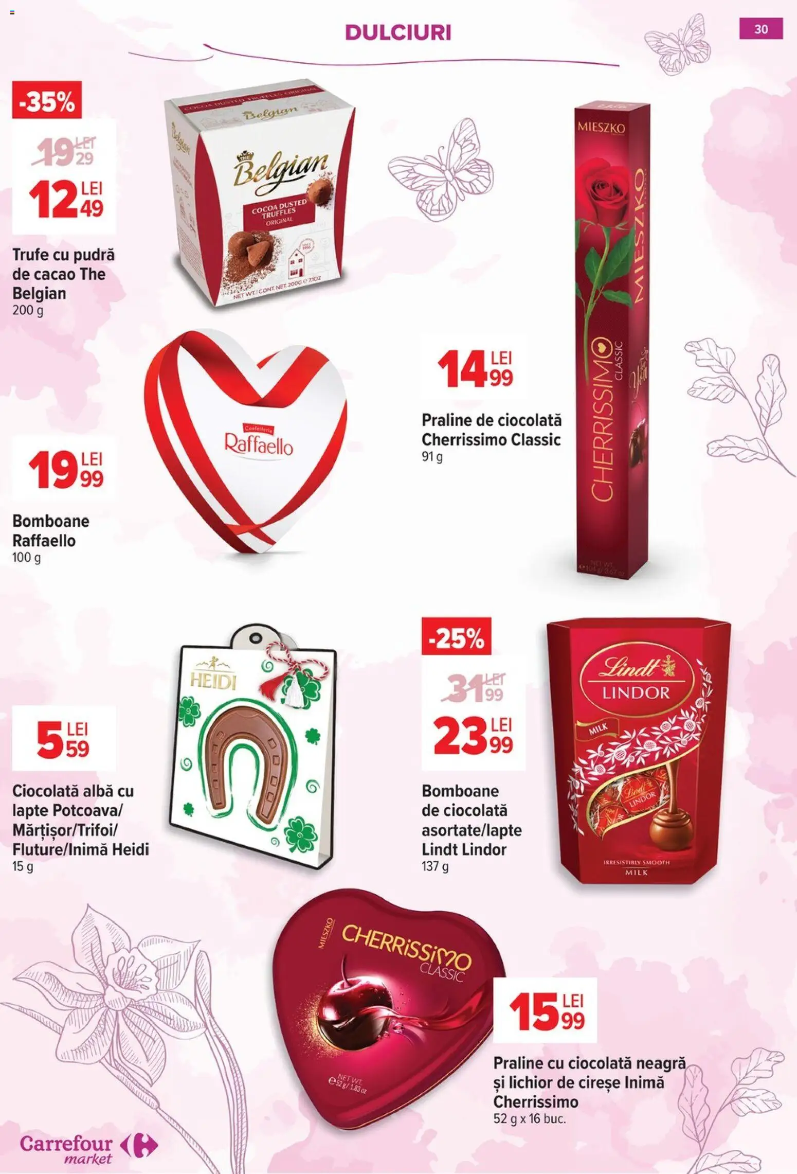 Noul catalog Carrefour – valabil de la 18.02.2026 | Pagină: 31 | Produse: Lichior, Ciocolată, Bomboane, Cacao