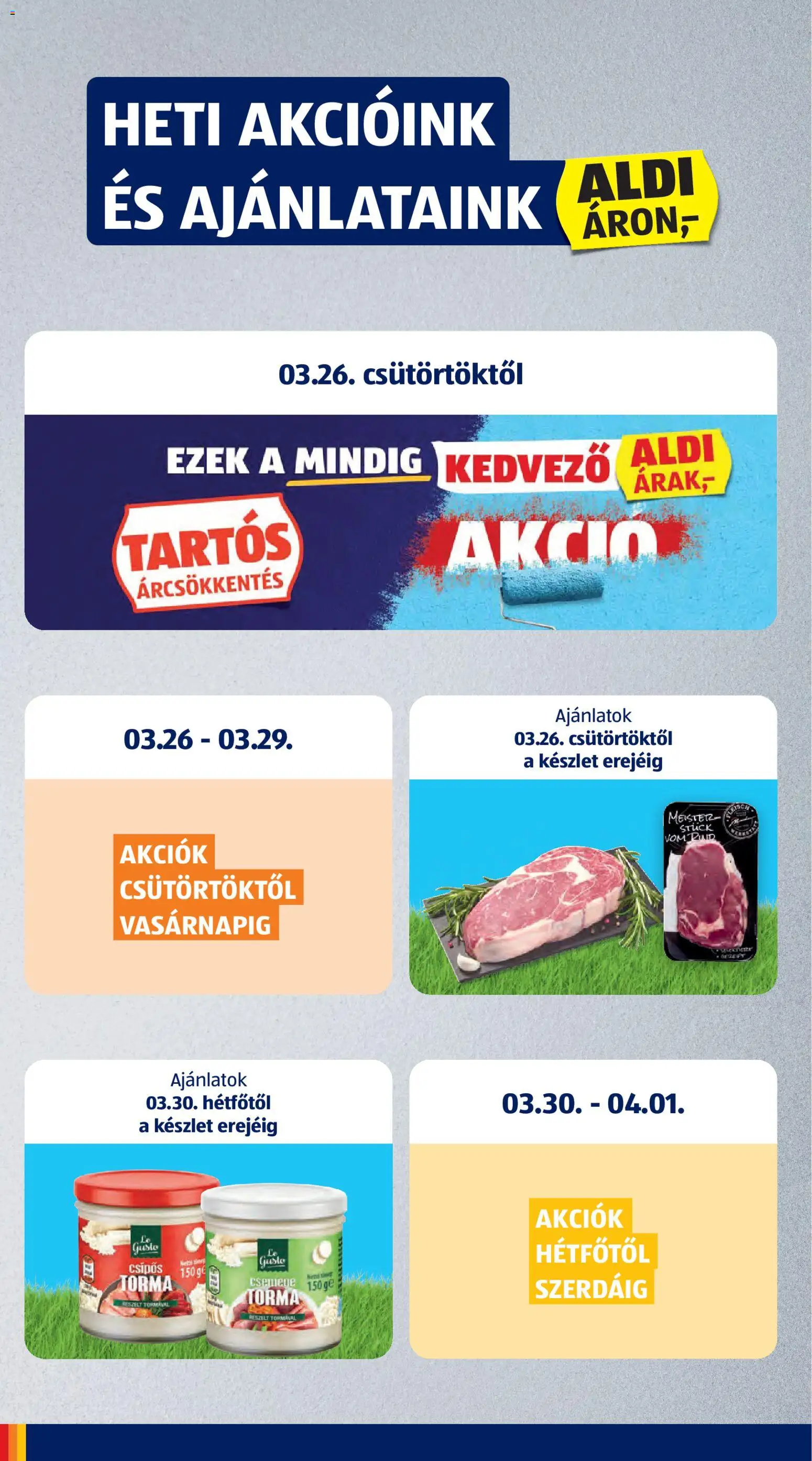 Aldi akciós ujság - amely érvényes a következő dátumtól: 26.03.2026 | Oldal: 2