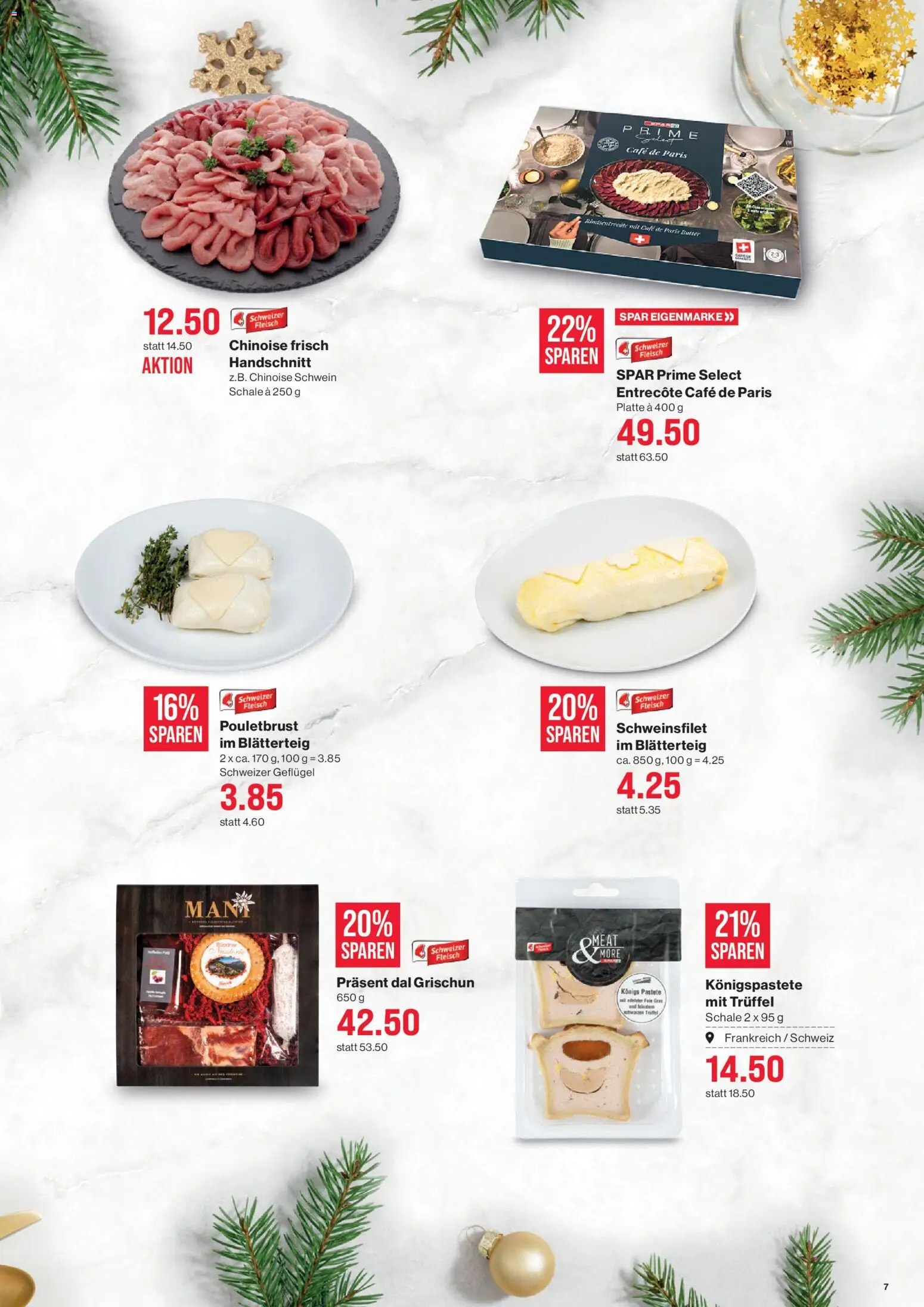 SPAR Aktionen – gültig ab 18.12.2025 | Seite: 7 | Produkte: Pouletbrust, Butter