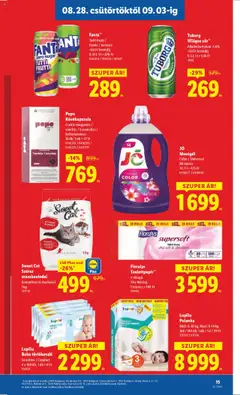 Lidl akciós ujság - amely érvényes a következő dátumtól: 28.08.2025 | Oldal: 15