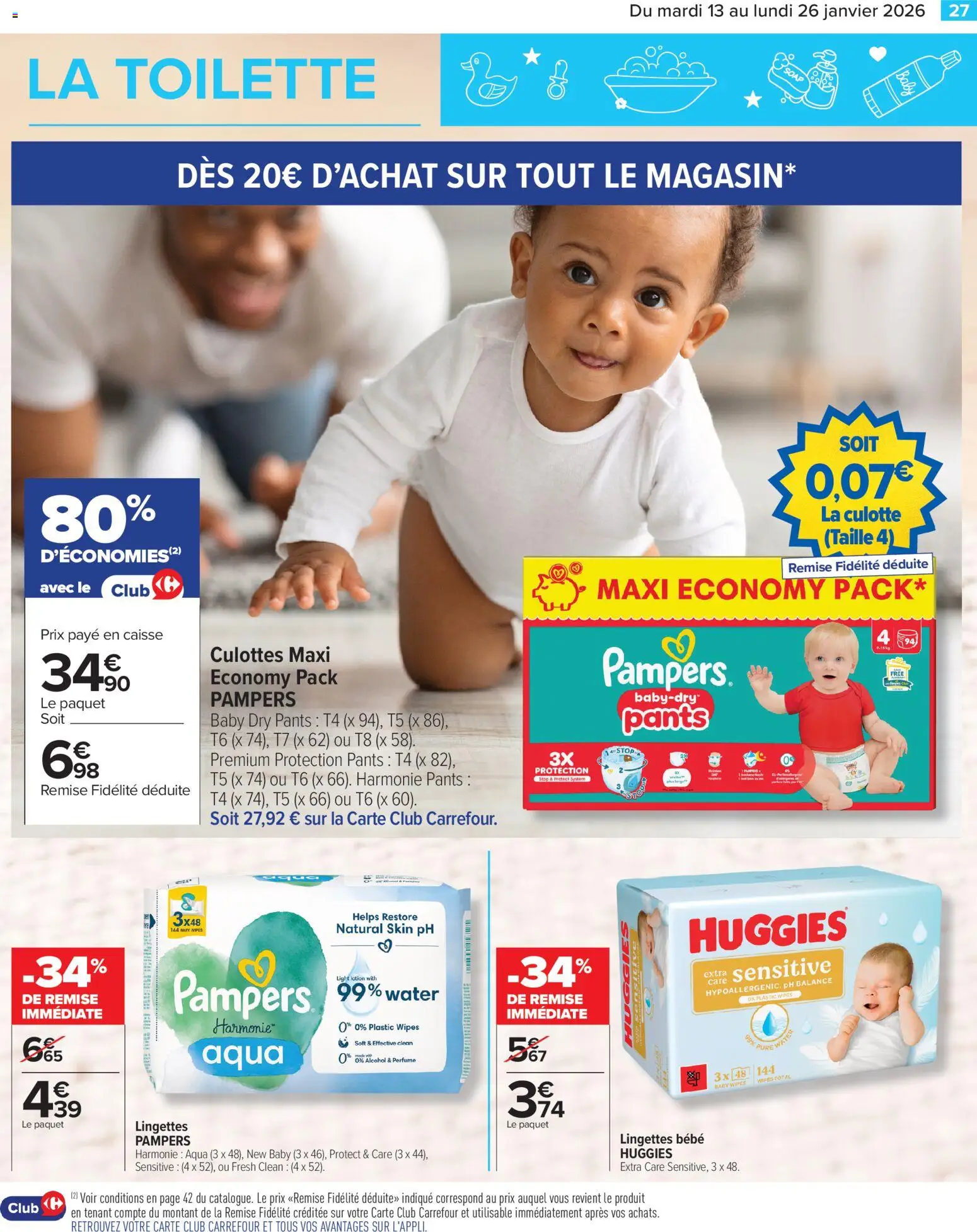 {H1} | Page: 29 | Produits: Pampers, Culotte