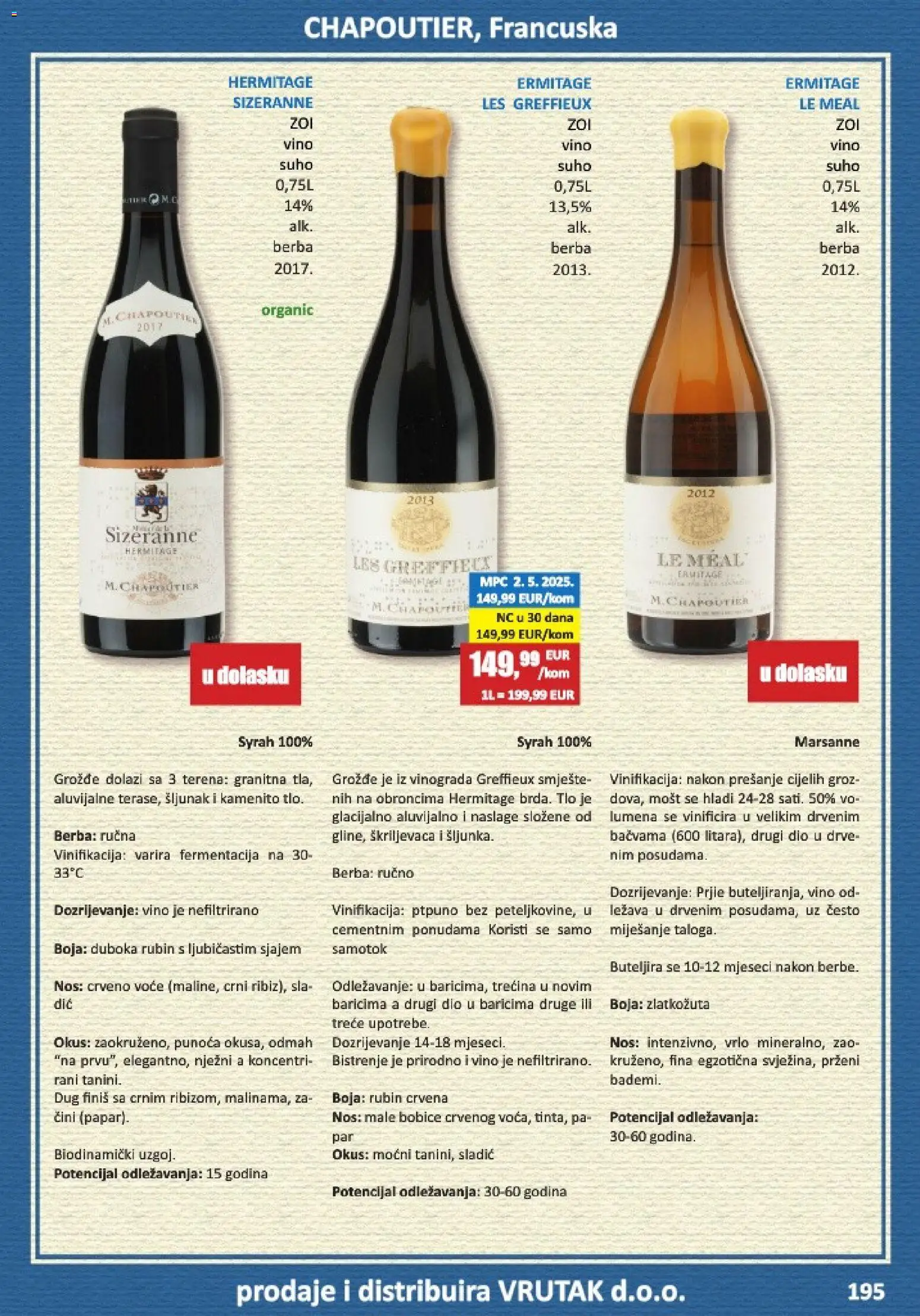 Vrutak katalog | vrijedi od 01.11.2025 | Stranica: 195 | Proizvodi: Vino, Voće, Grožđe