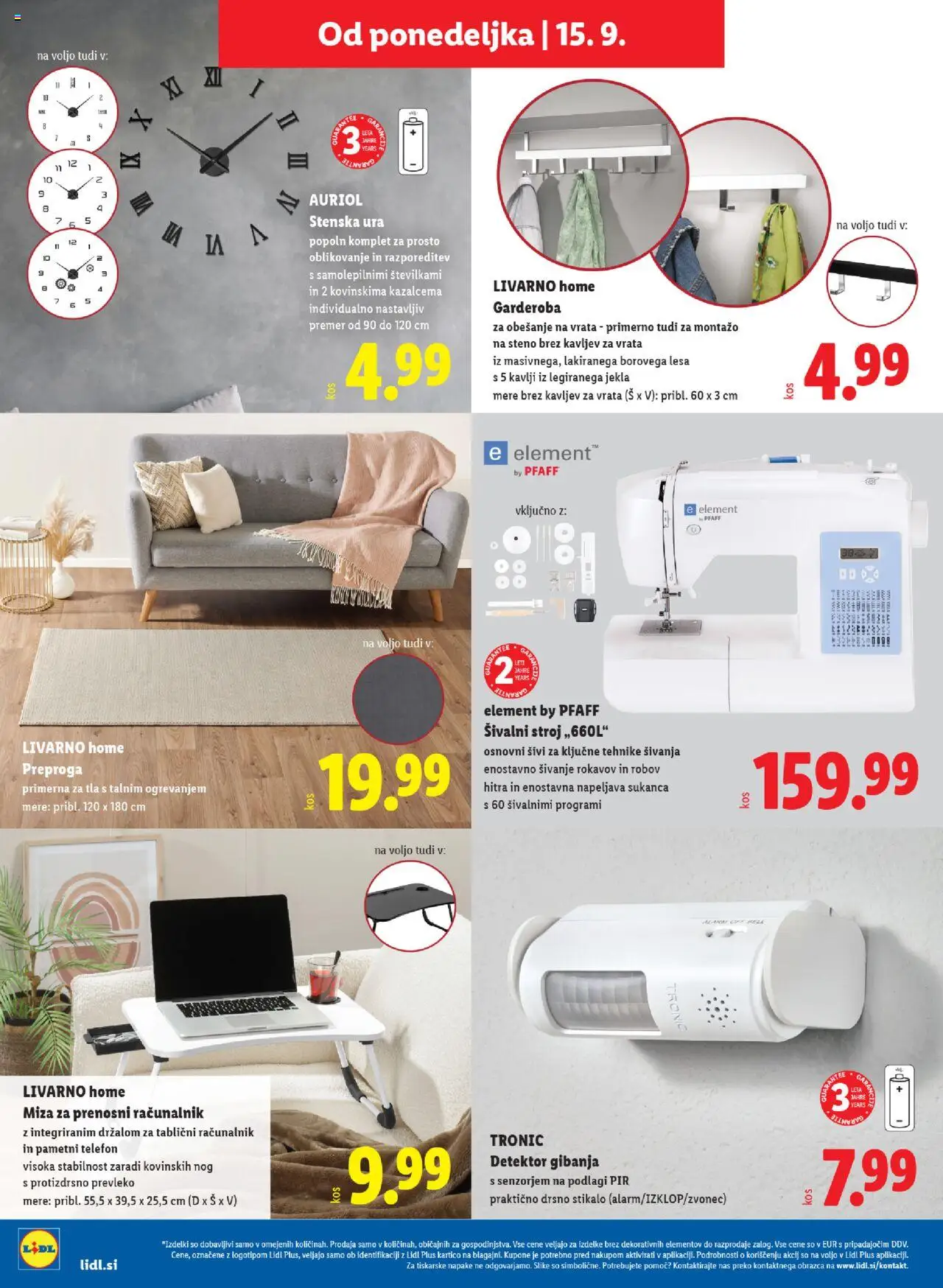 Novi Lidl katalog ponudbe – veljaven od 11.09.2025 | Stran: 50 | Izdelki: Telefon, Racunalnik, Sivalni stroj, Vrata