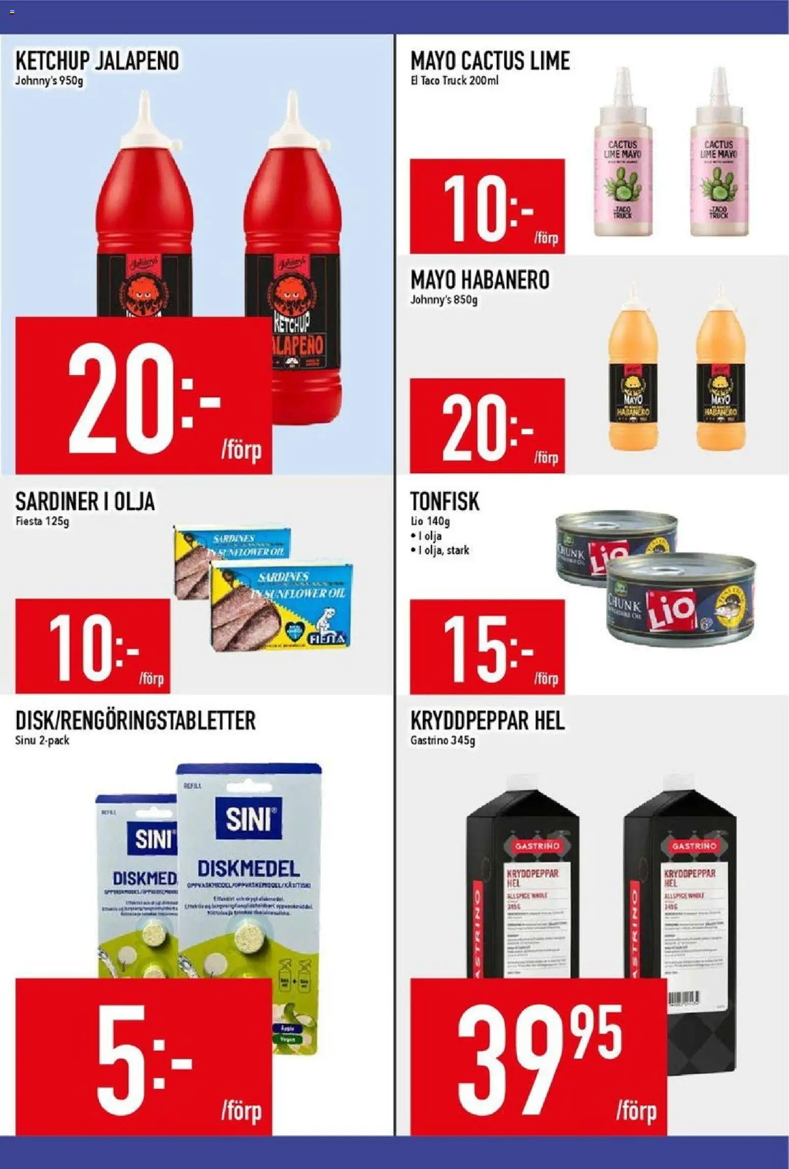 Matdax reklamblad aktuell från 29.12.2025 | Sida: 19 | Produkter: Diskmedel, Olja, Ketchup, Lime