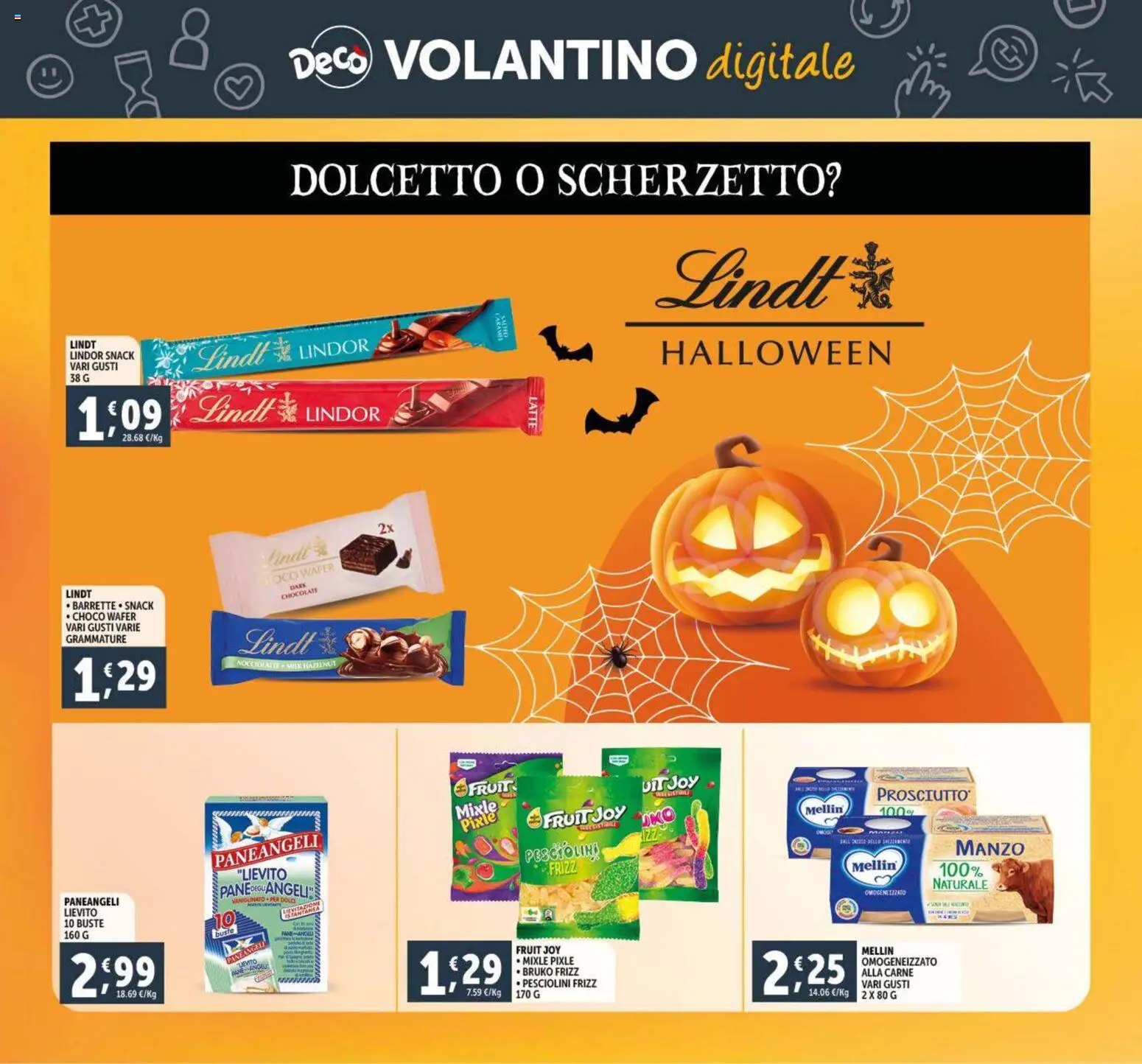 Volantino Decò del 28.10.2025 | Pagina: 29 | Prodotti: Pane, Manzo, Latte, Prosciutto