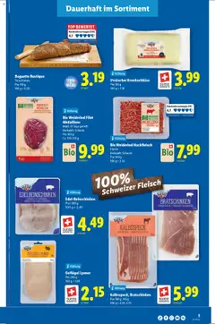 Lidl Aktionen Qualité Suisse – gültig ab 11.09.2025 | Seite: 3 | Produkte: Baguette, Top