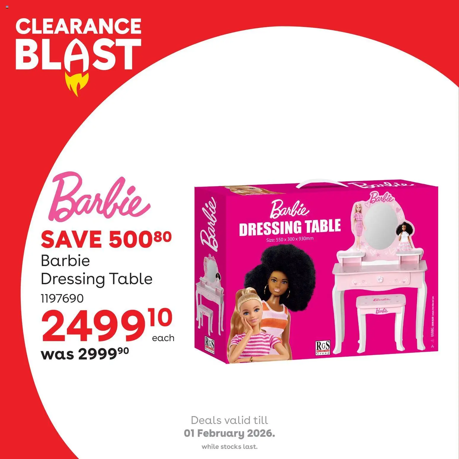 New Toys R Us catalogue – valid from 08.01.2026 | Page: 5 | Products: Table, Dressing