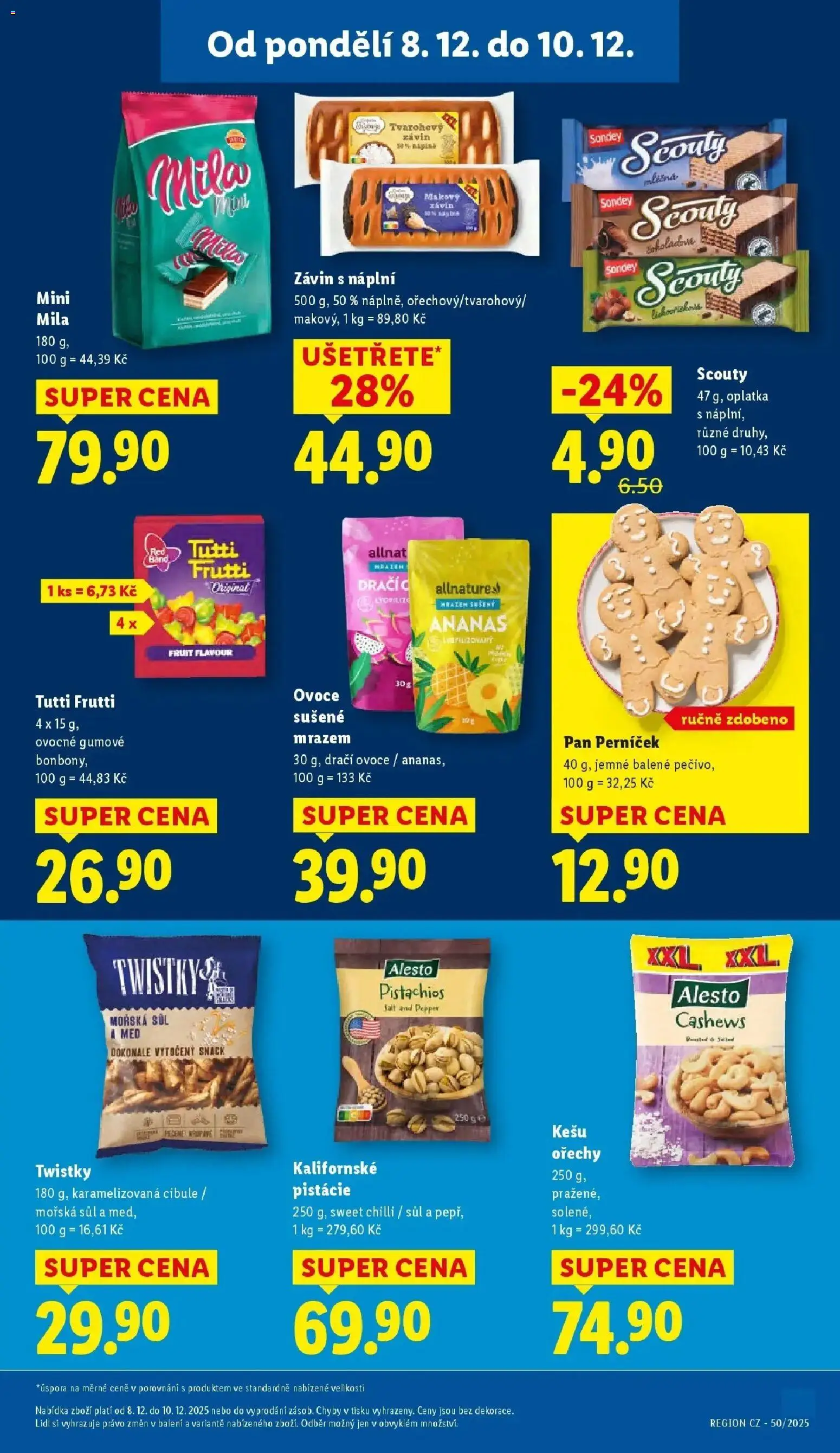 Lidl leták od 08.12.2025 | Strana: 25 | Produkty: Makový závin, Ananas, Bonbóny, Cibule