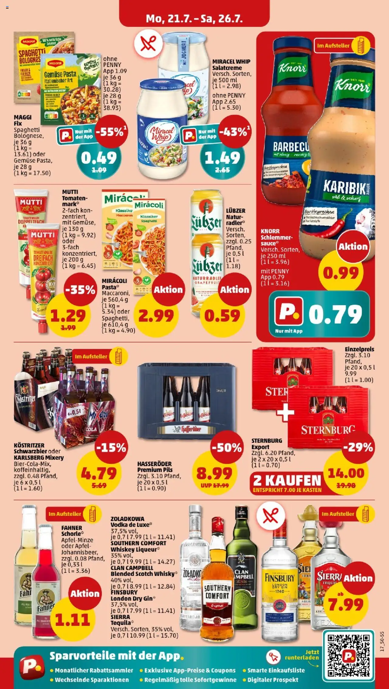 Penny - Sachsen  - gültig ab dem 21.07.2025 | Seite: 17 | Produkte: Kostritzer, Äpfel, Tomaten, Whiskey