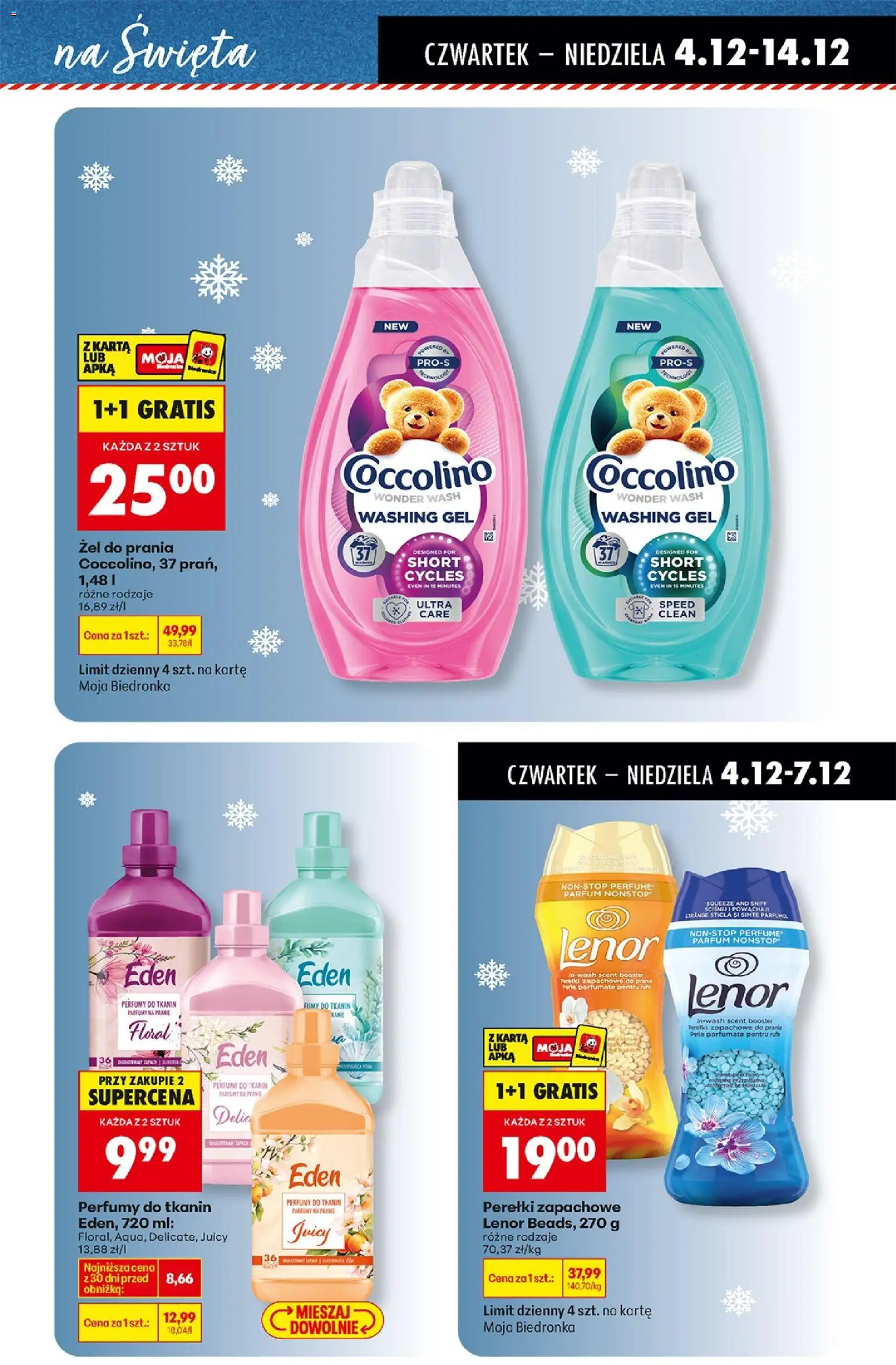 Biedronka gazetka - Drogeria od 04.12.2025 | Strona: 5 | Produkty: Karta, Coccolino, Perfumy
