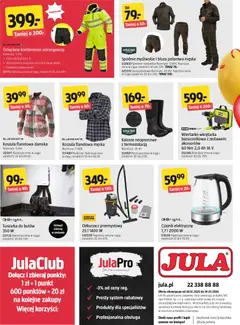 Pogląd oferty "Jula Gazetka" - ważna od 30.12.2025 | Strona: 18 | Produkty: Spodnie, Kalosze, Suszarka, Odkurzacz