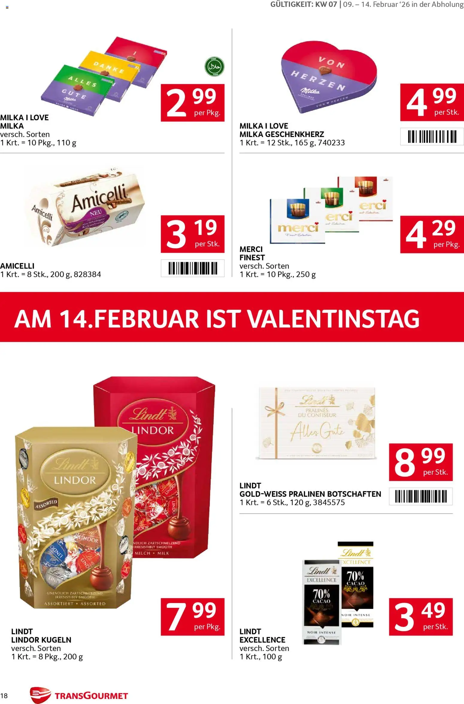 Transgourmet Flugblatt gültig ab 09.02.2026 | Seite: 18