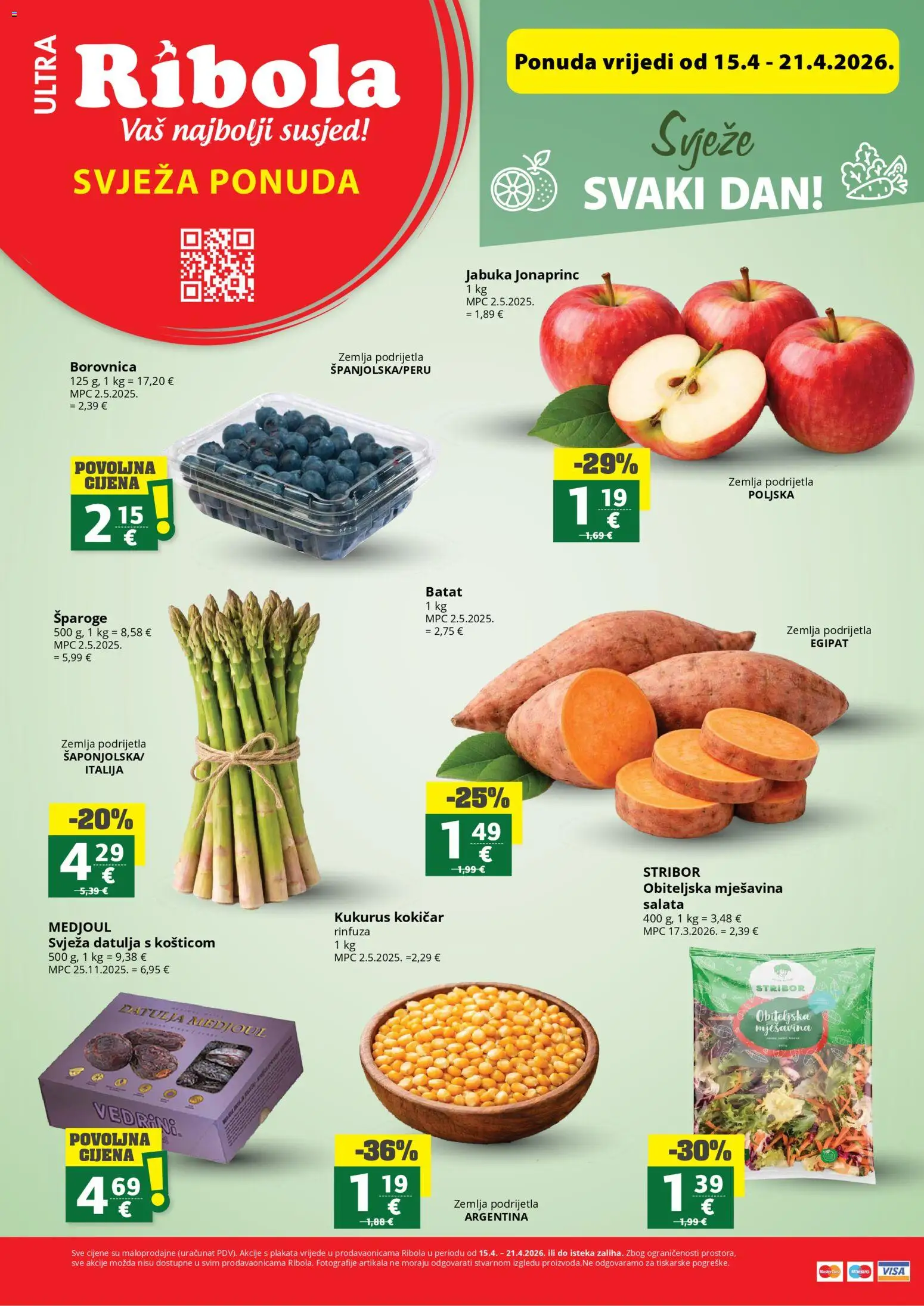 Ribola katalog | vrijedi od 15.04.2026 | Stranica: 1 | Proizvodi: Salata, Borovnica, Datulja, Jabuka