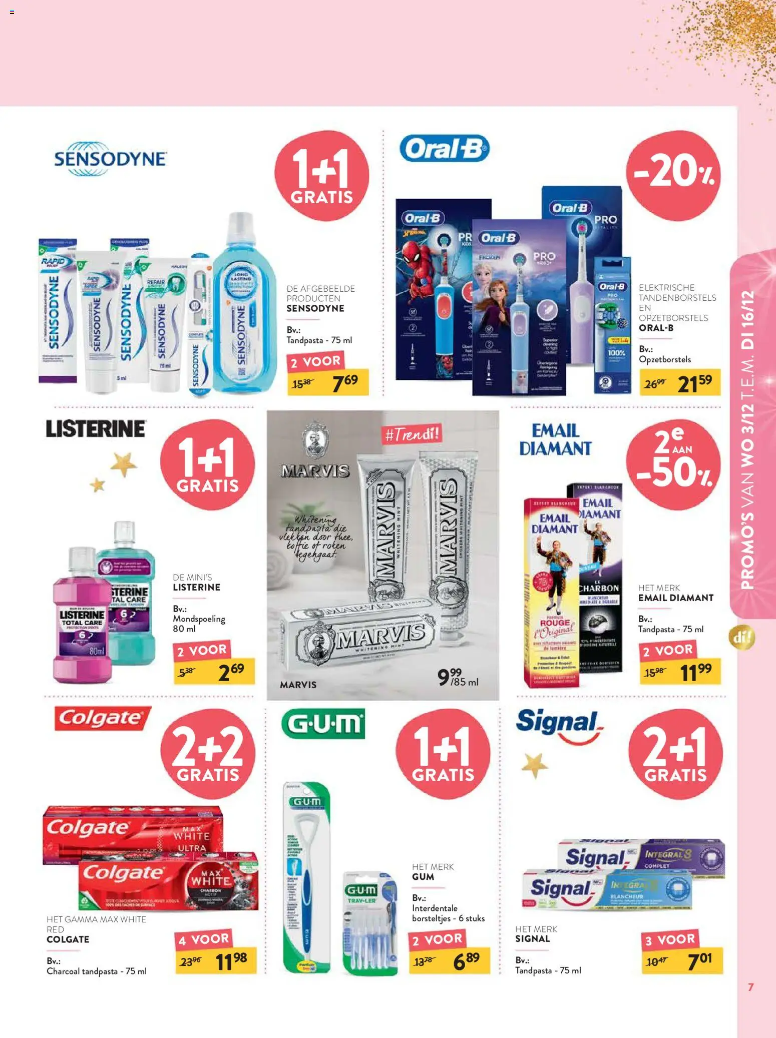 {H1} | Pagina: 7 | Producten: Mondspoeling, Gum, Tandpasta, Koffie