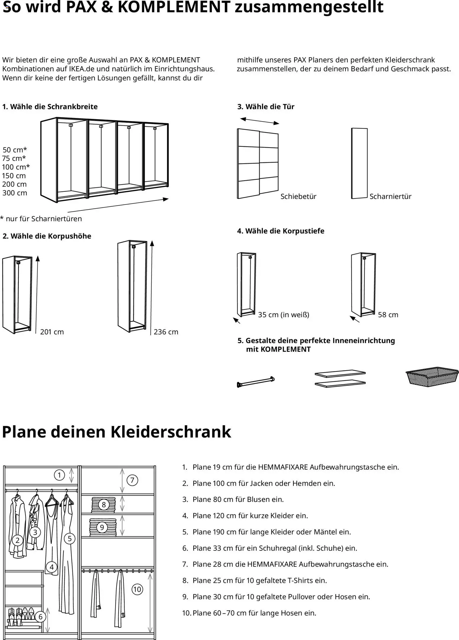 Ikea Individuelles Kleiderschranksystem  – gültig ab 02.01.2026 | Seite: 2 | Produkte: Schuhregal, Tür, Pullover, Mantel