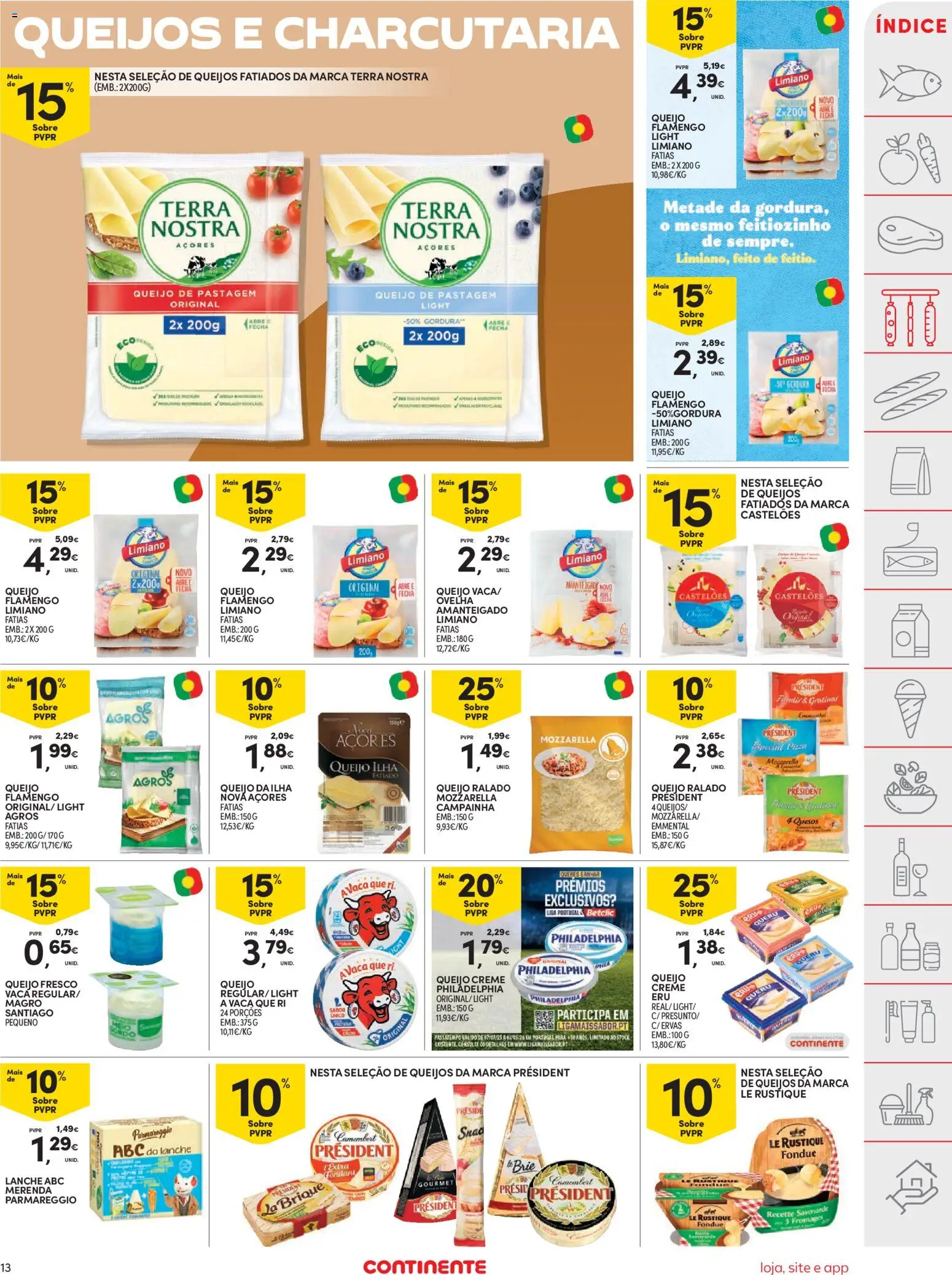 Continente folheto │ válido de 20.01.2026 | Página: 13 | Produtos: Queijo creme, Cream cheese, Campainha, Creme