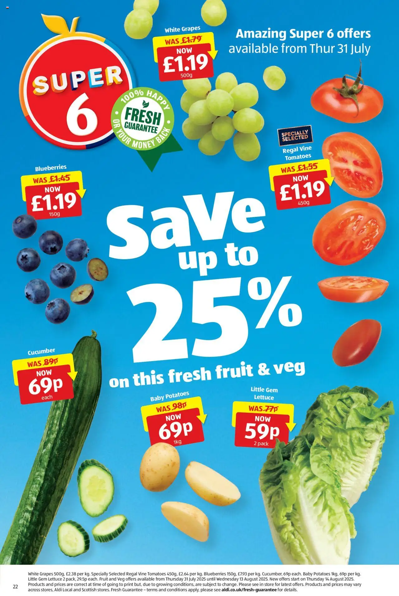  | Page: 22 | Products: Tomatoes, Blueberries, Potatoes, Cucumber
