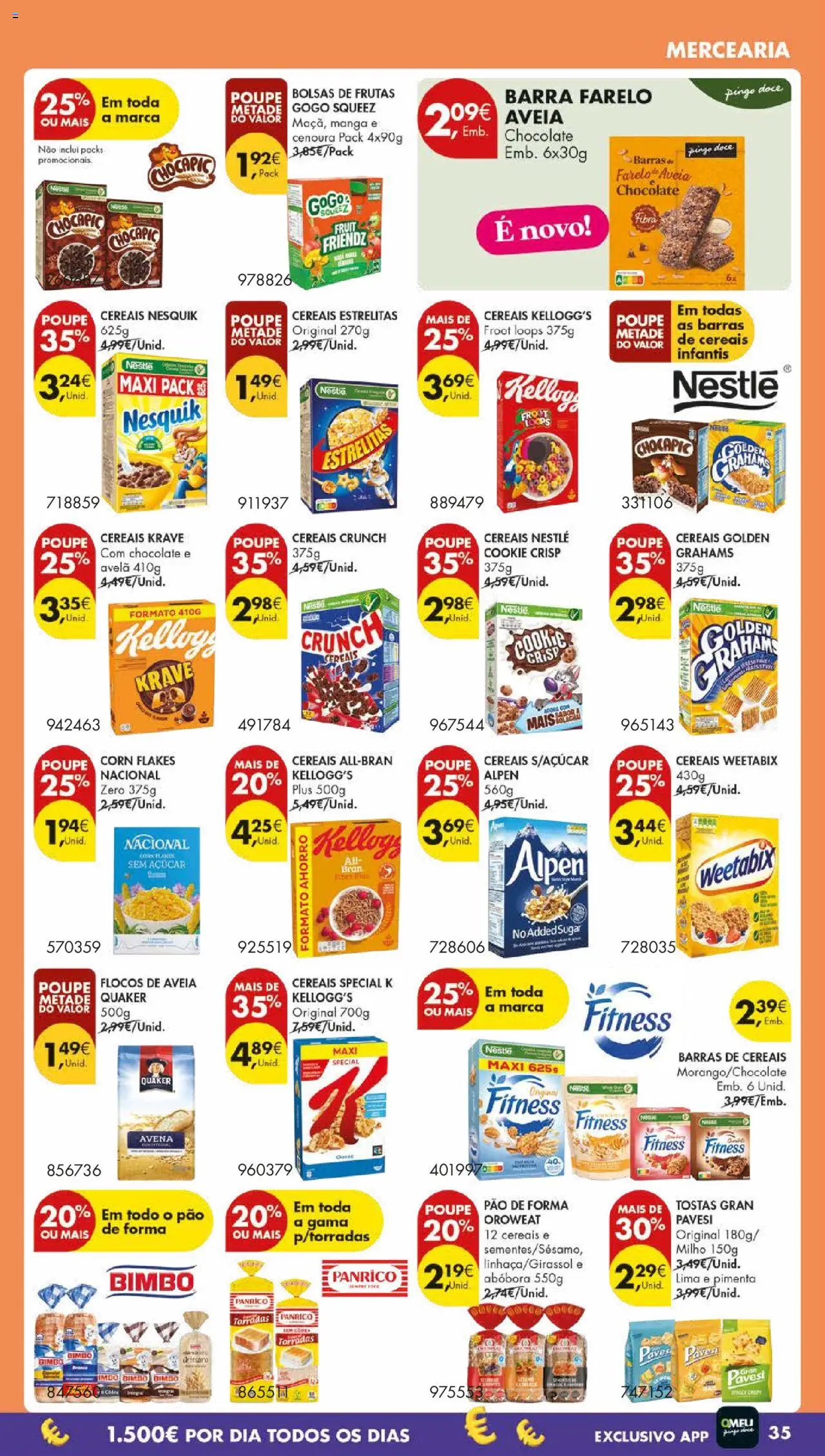 Pingo Doce folheto │ válido de 30.09.2025 | Página: 37 | Produtos: Tostas, Weetabix, Nestlé, Abóbora