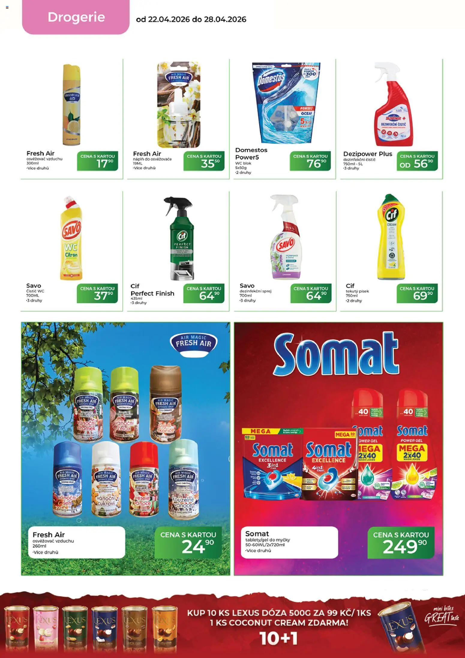 Tamda Foods leták od 22.04.2026 | Strana: 54 | Produkty: Finish, Wc blok, Cukroví, Drogerie