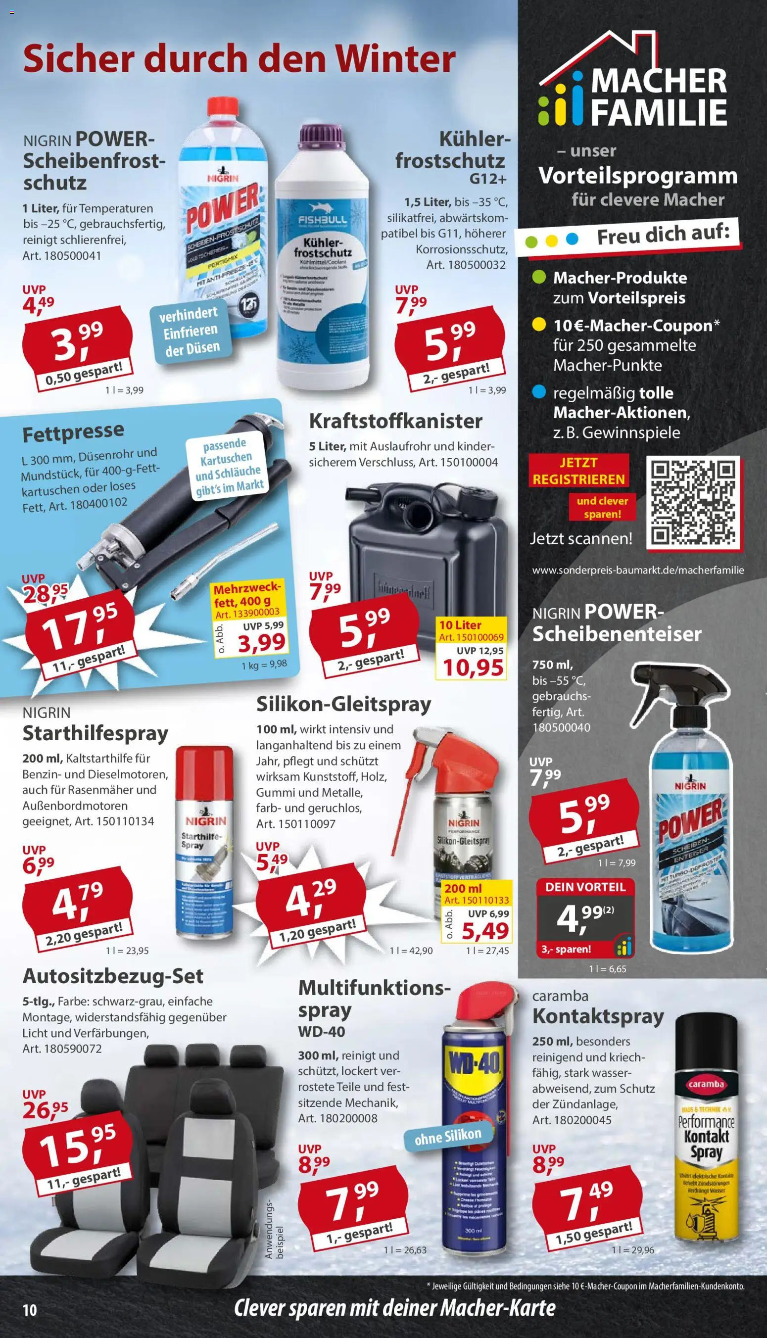 Sonderpreis Baumarkt Prospekt 	 – gültig ab 17.01.2026 | Seite: 10 | Produkte: Rasenmäher, Wasser