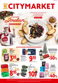 K-Citymarket-mainoslehti voimassa 22.12.2025 alkaen