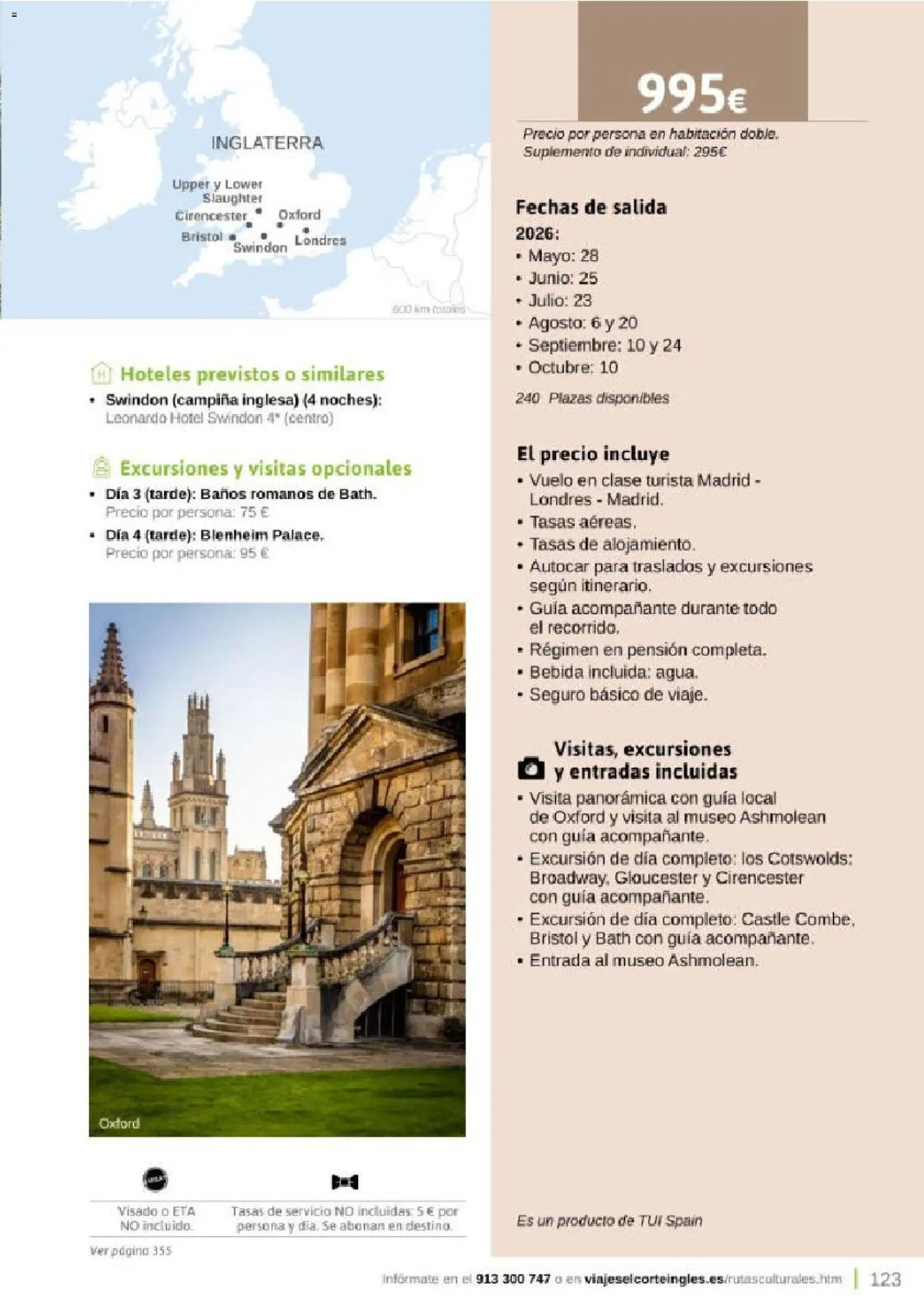Viajes El Corte Inglés Rutas Culturales de la Comunidad de Madrid │ válido desde el 01.04.2026 | Página: 123